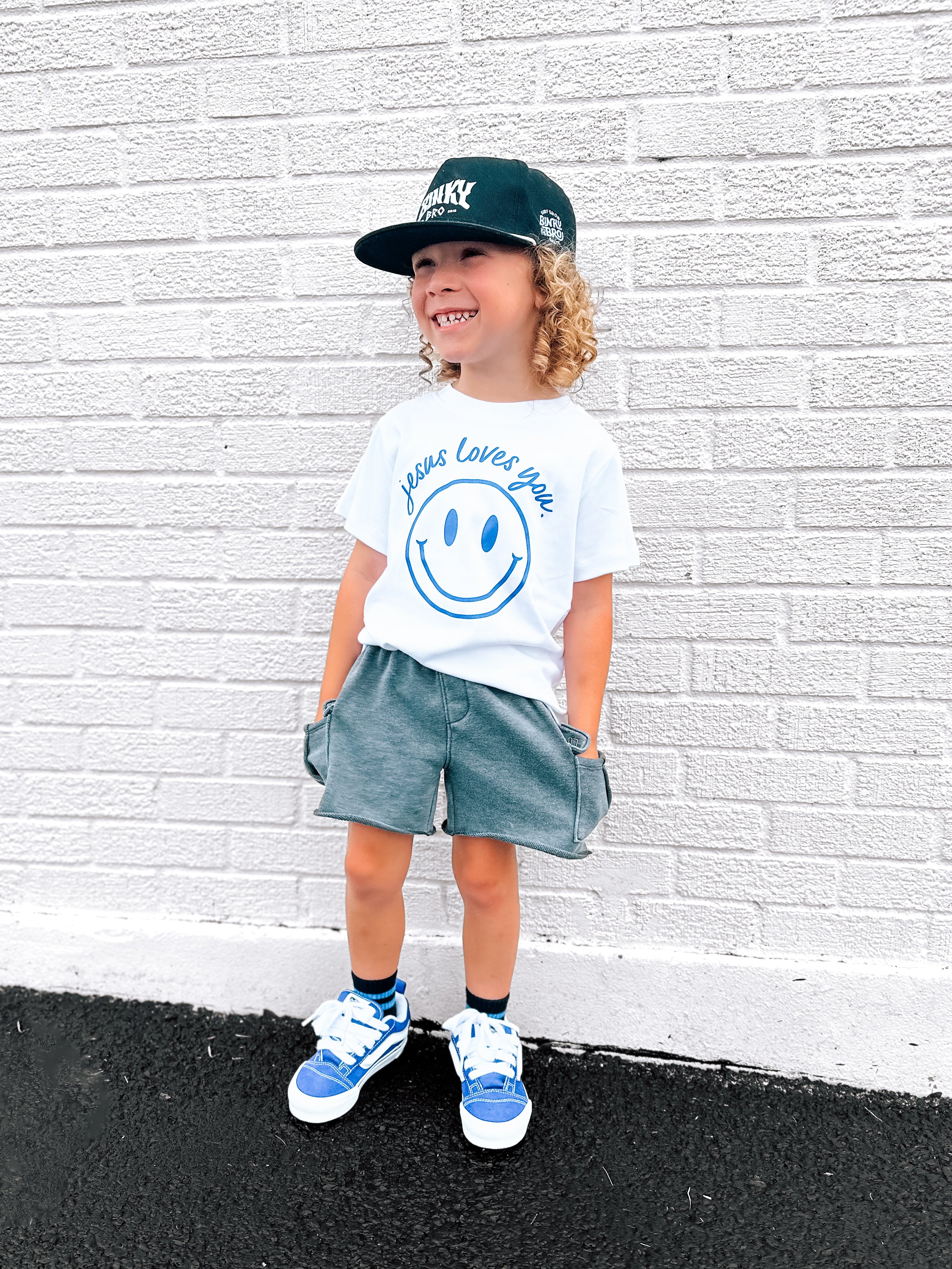 Jesus Loves You Smiley Toddler Tee
