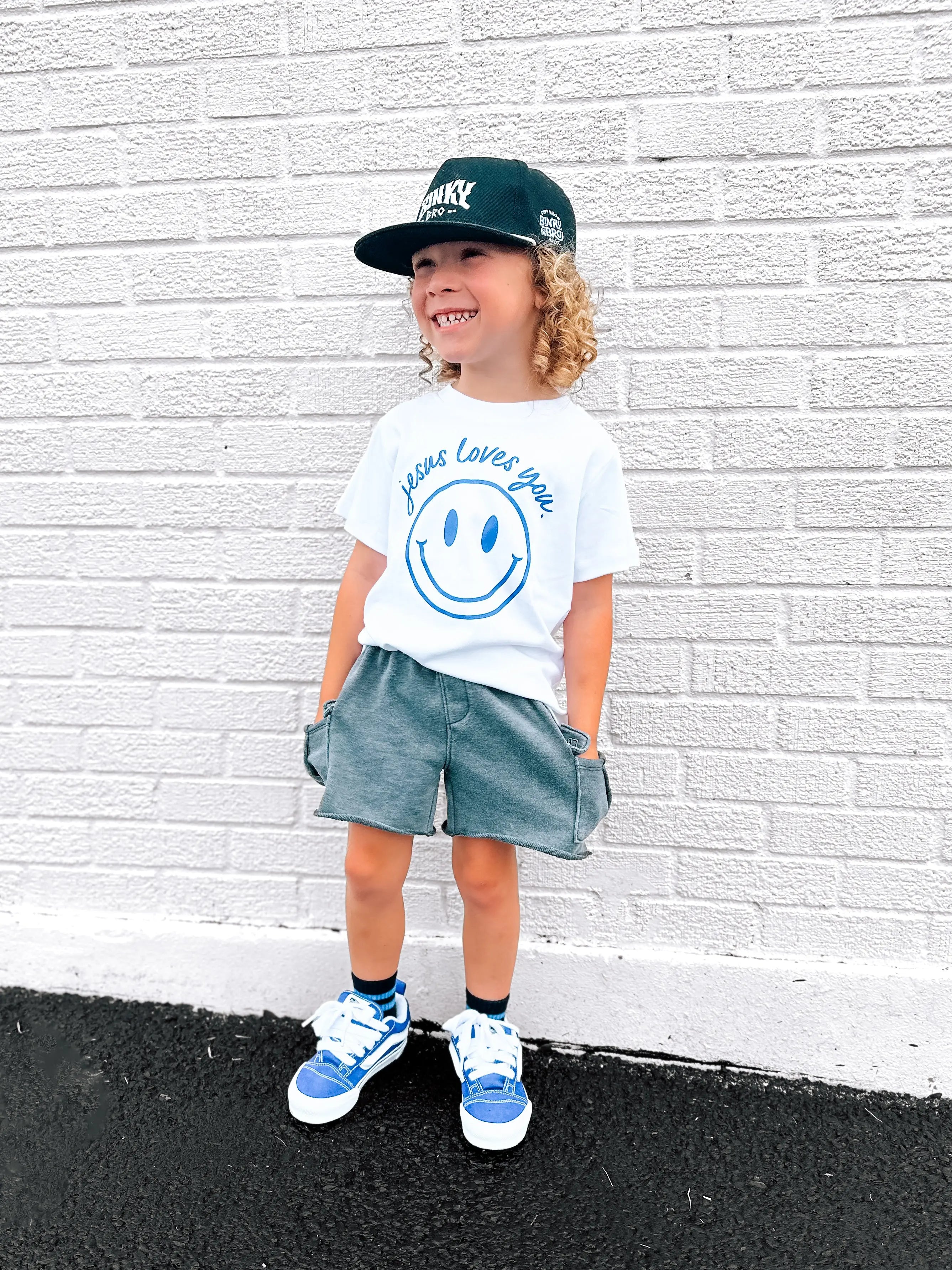 Jesus Loves You Smiley Toddler Tee