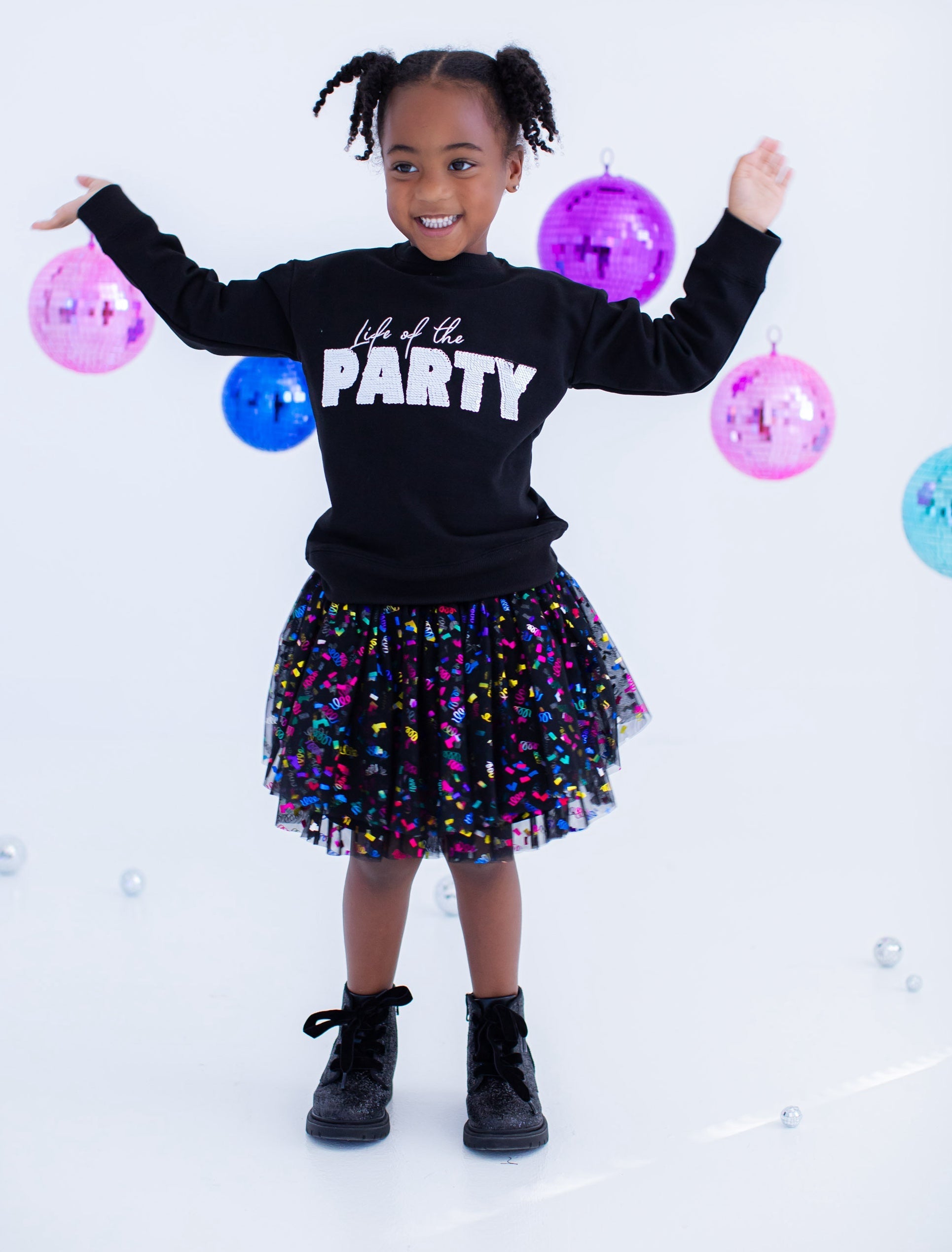 Life Of The Party Sequin Crewneck Sweatshirt