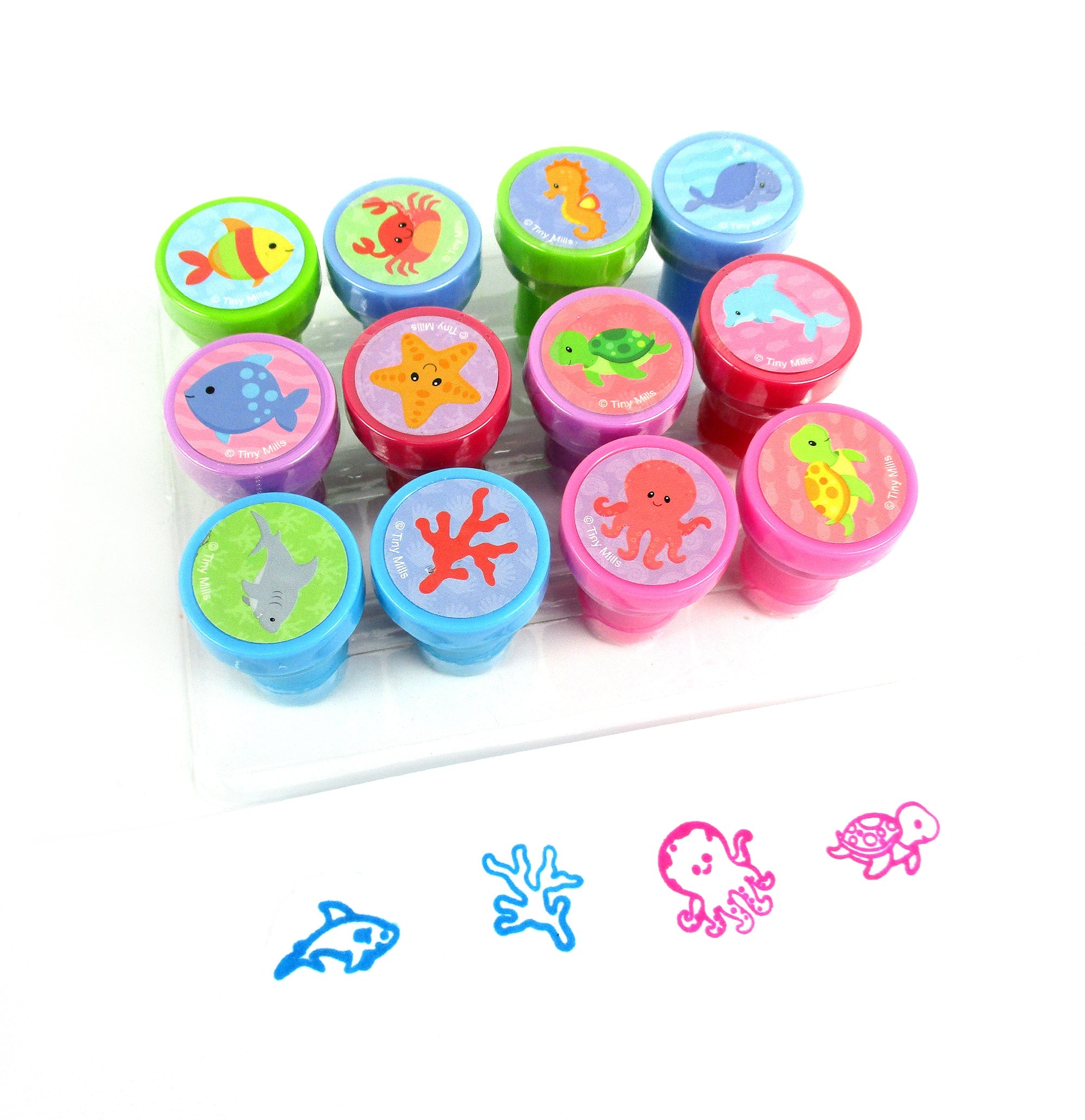 Sealife Stamp Kit For Kids - 12 Pcs