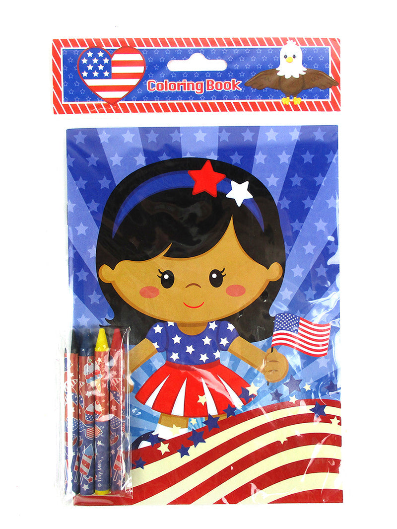 Patriotic 4th Of July Coloring Books - Set Of 6 Or 12