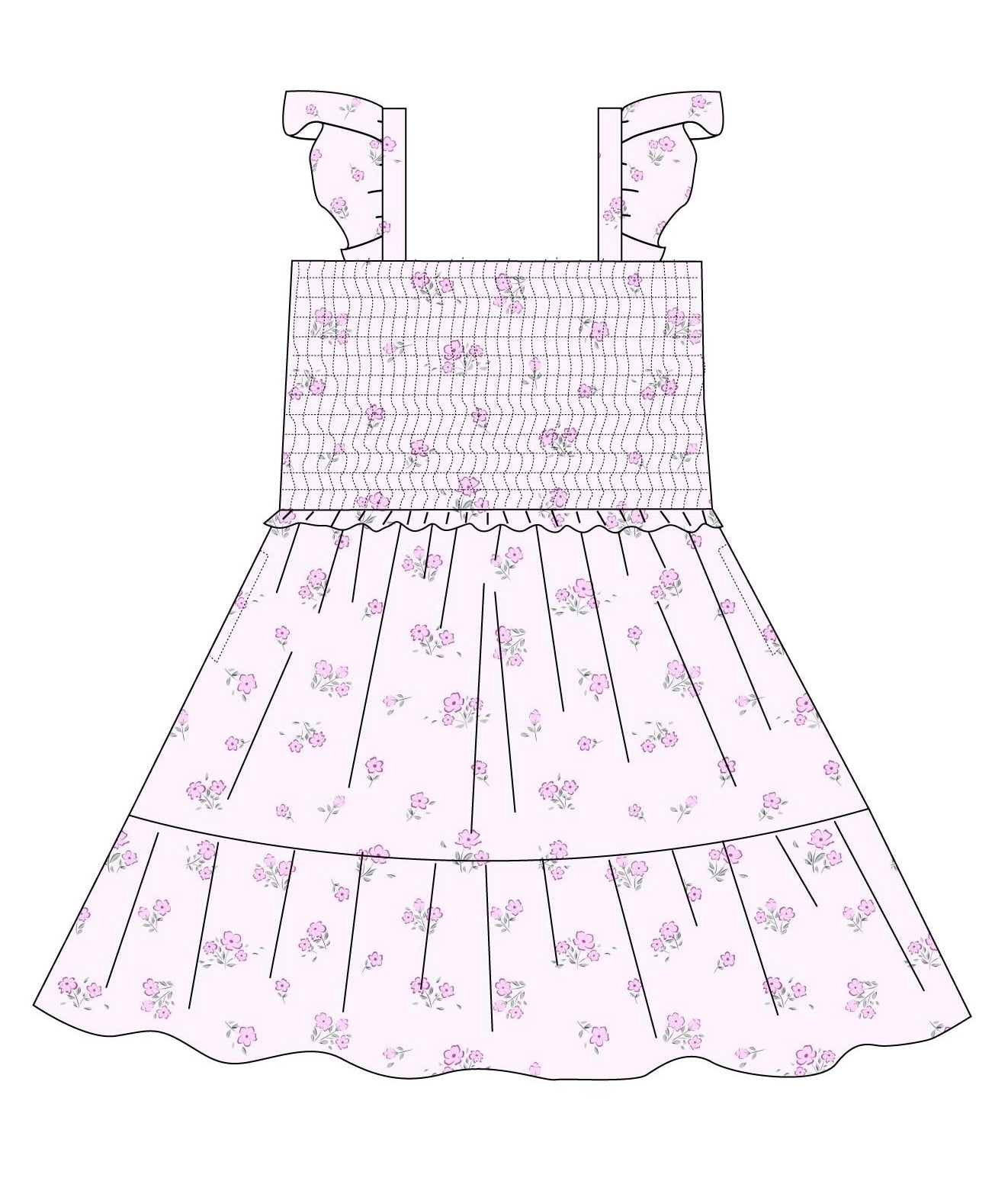 Aisley - Smocked Dress