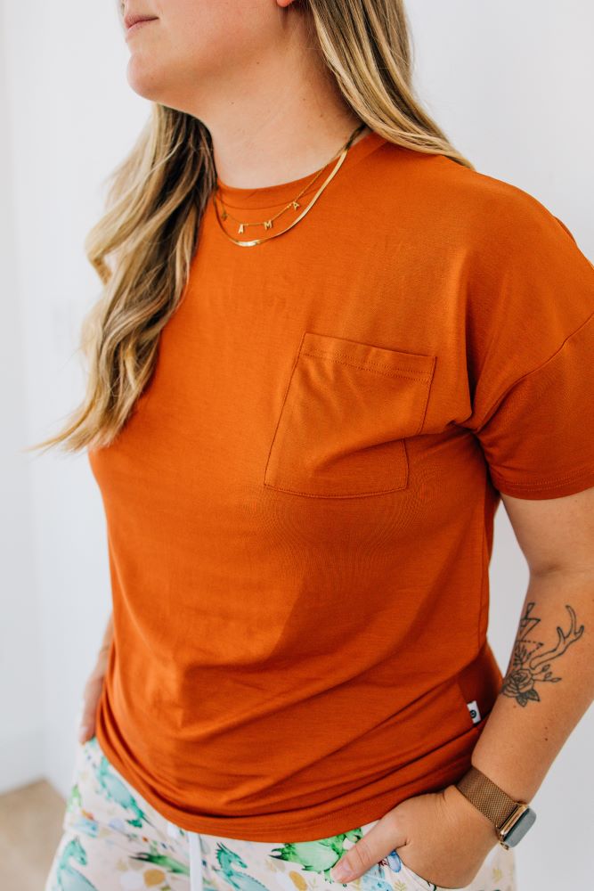 Slouchy Modal Pocket Tee (adult)