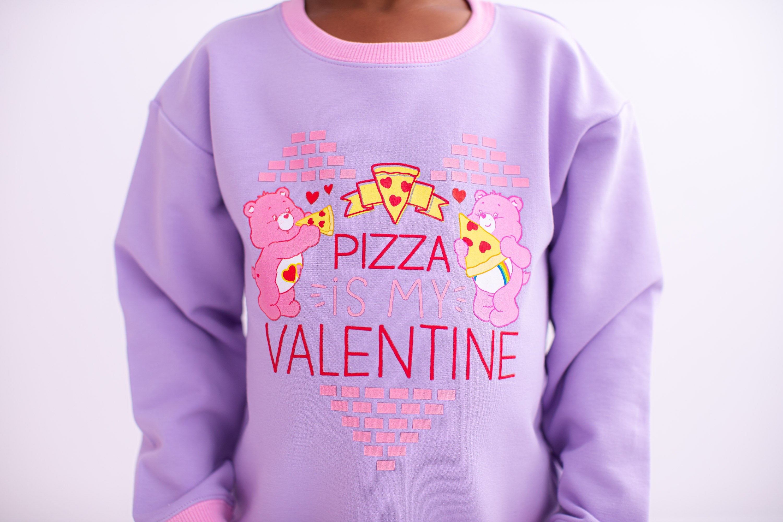 Care Bears™ Pizza Valentine Crewneck Sweatshirt