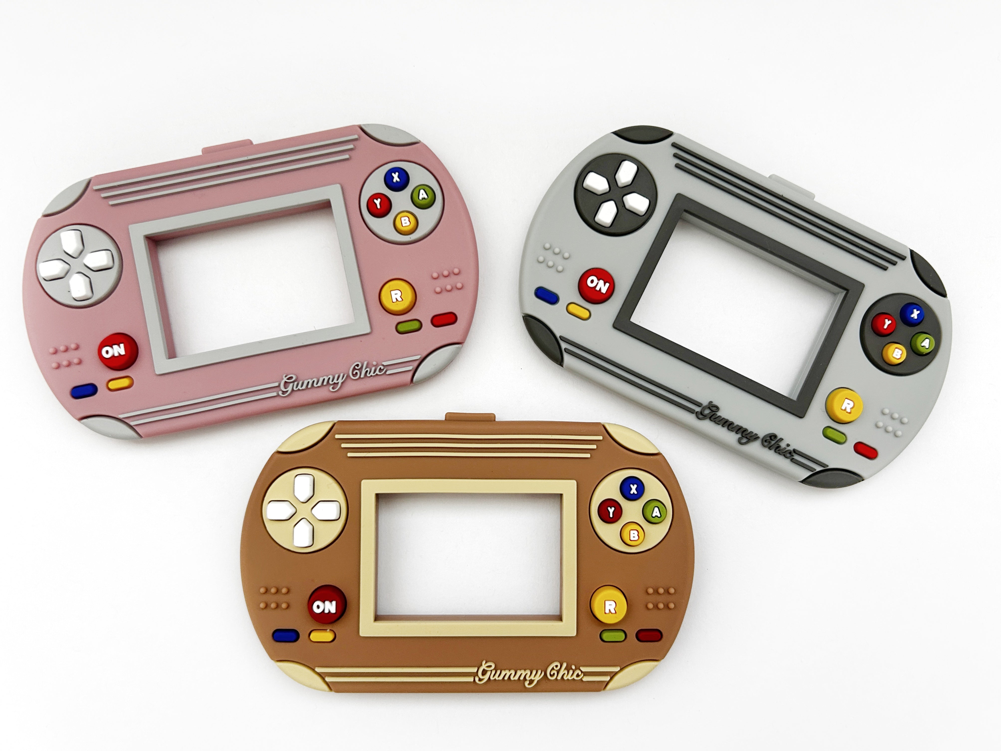 Handheld Video Game Silicone Teether: Nostalgic & Safe Choice