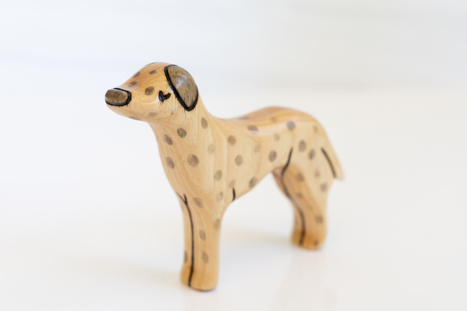 Wooden Dalmatian Toy Dog