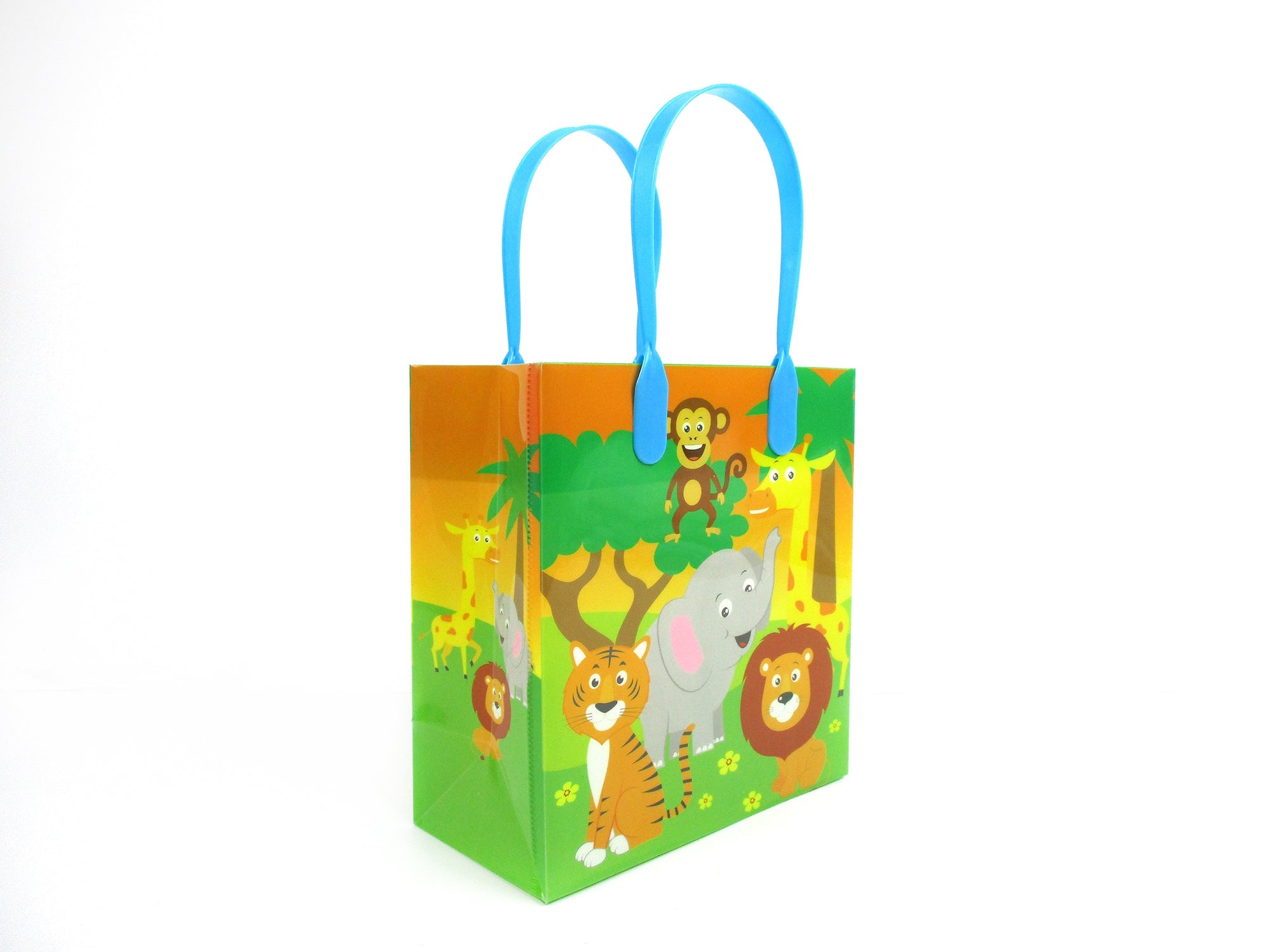 Safari Jungle Animals Party Favor Bags Treat Bags - Set Of 6 Or 12