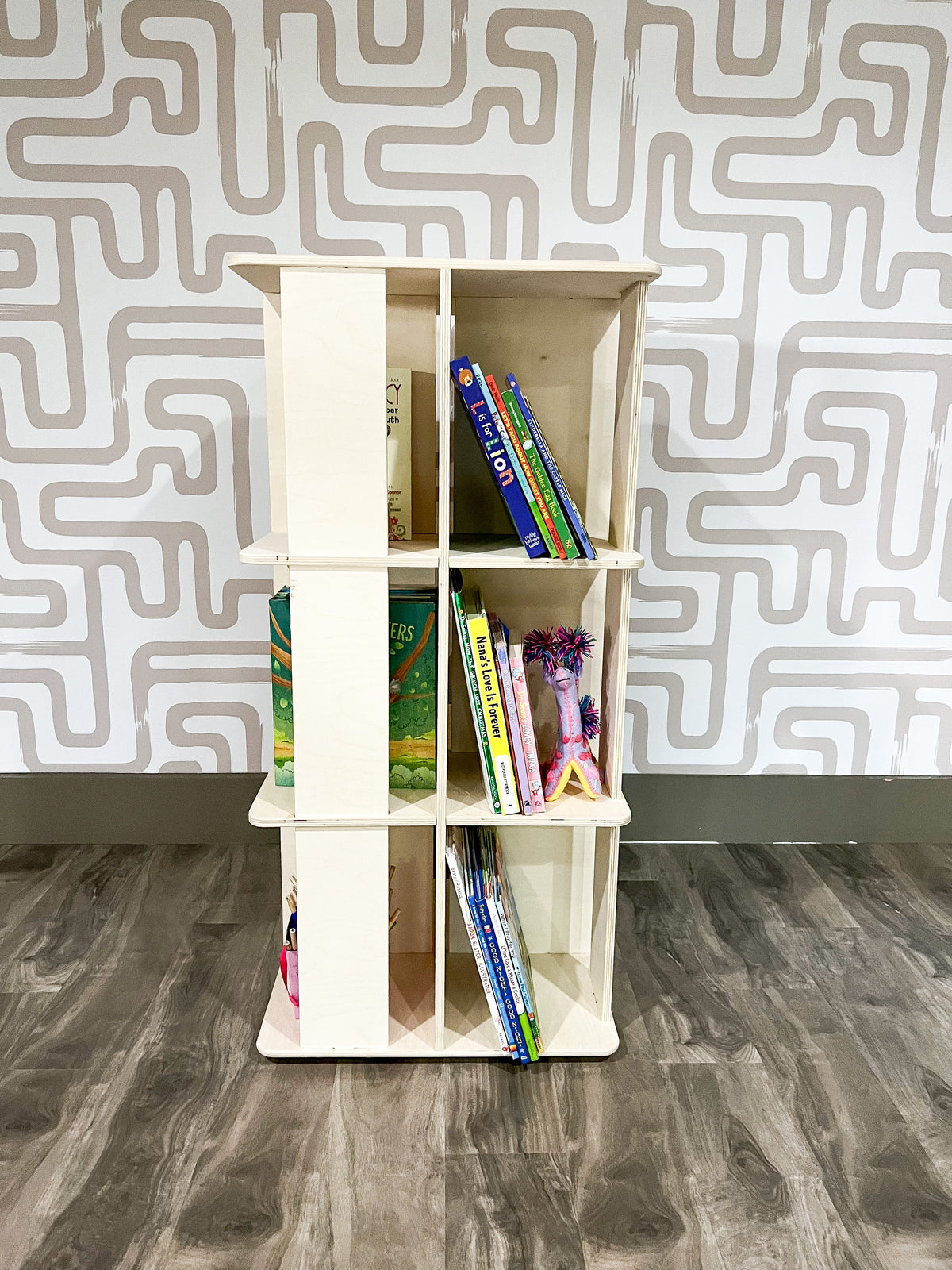 Lazy Suzan- Rotating Bookshelf