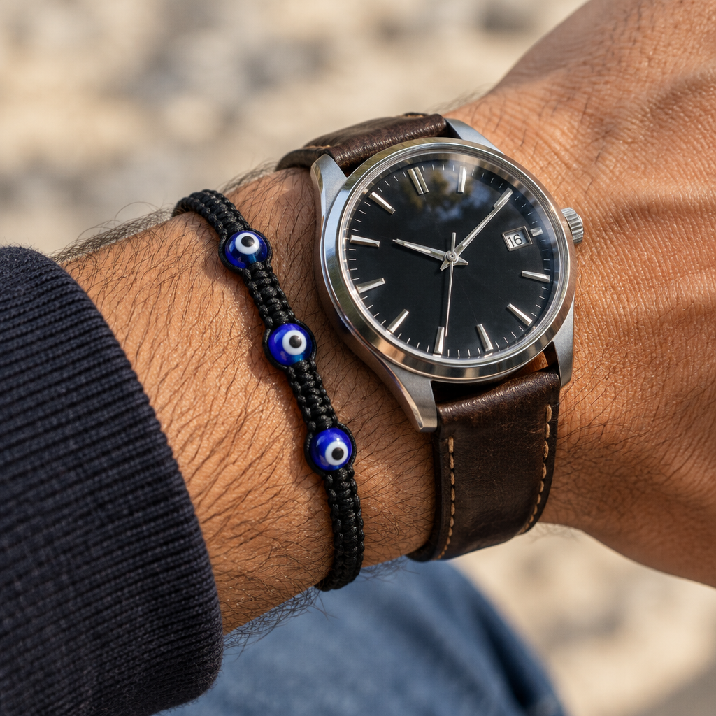 Leo Evil Eye Braided Bracelet