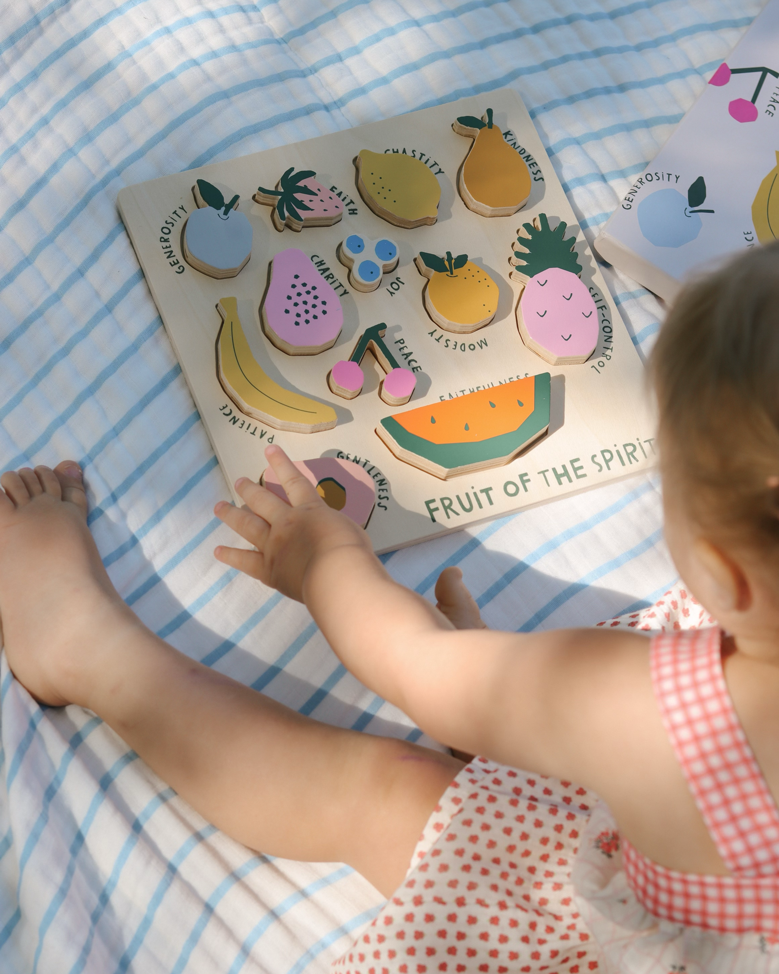 Catholic Fruit Of The Spirit Wooden Puzzle