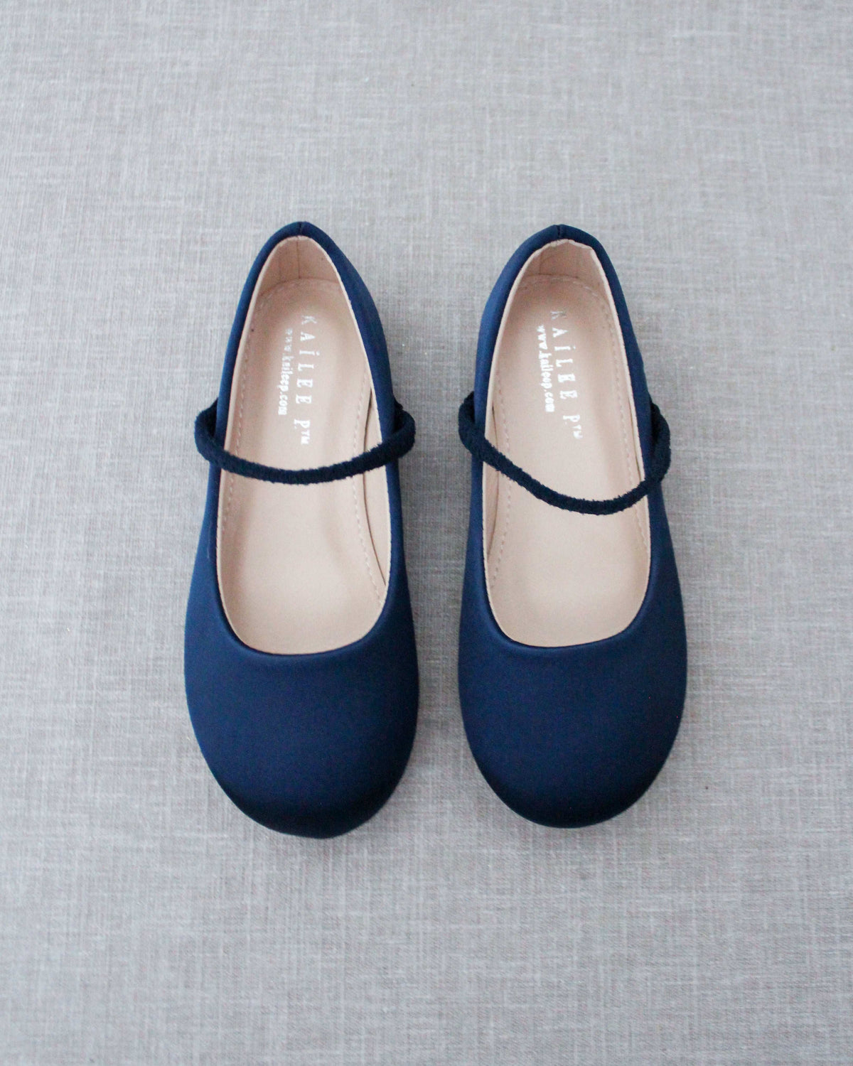 Satin Mary Jane Flats