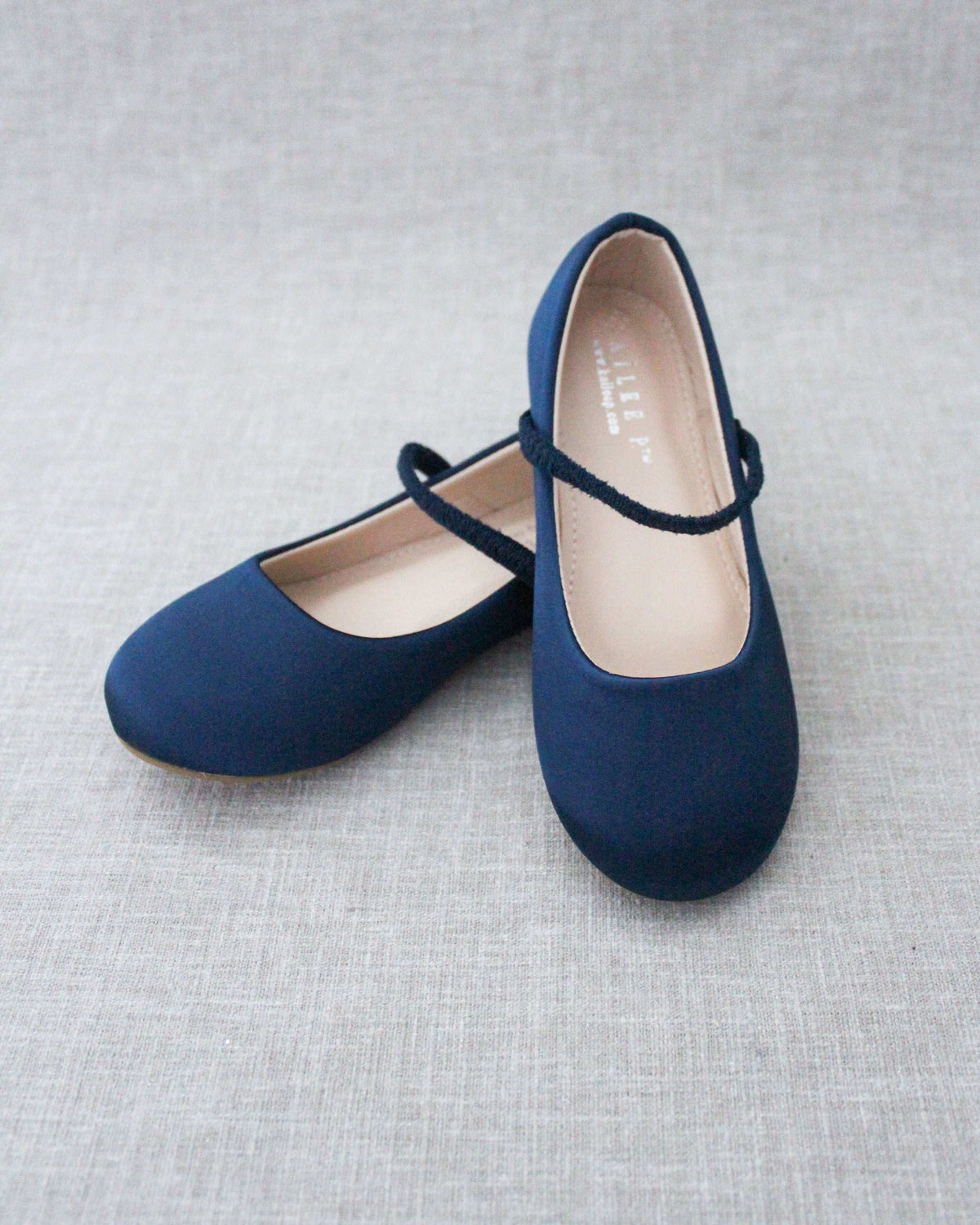 Satin Mary Jane Flats