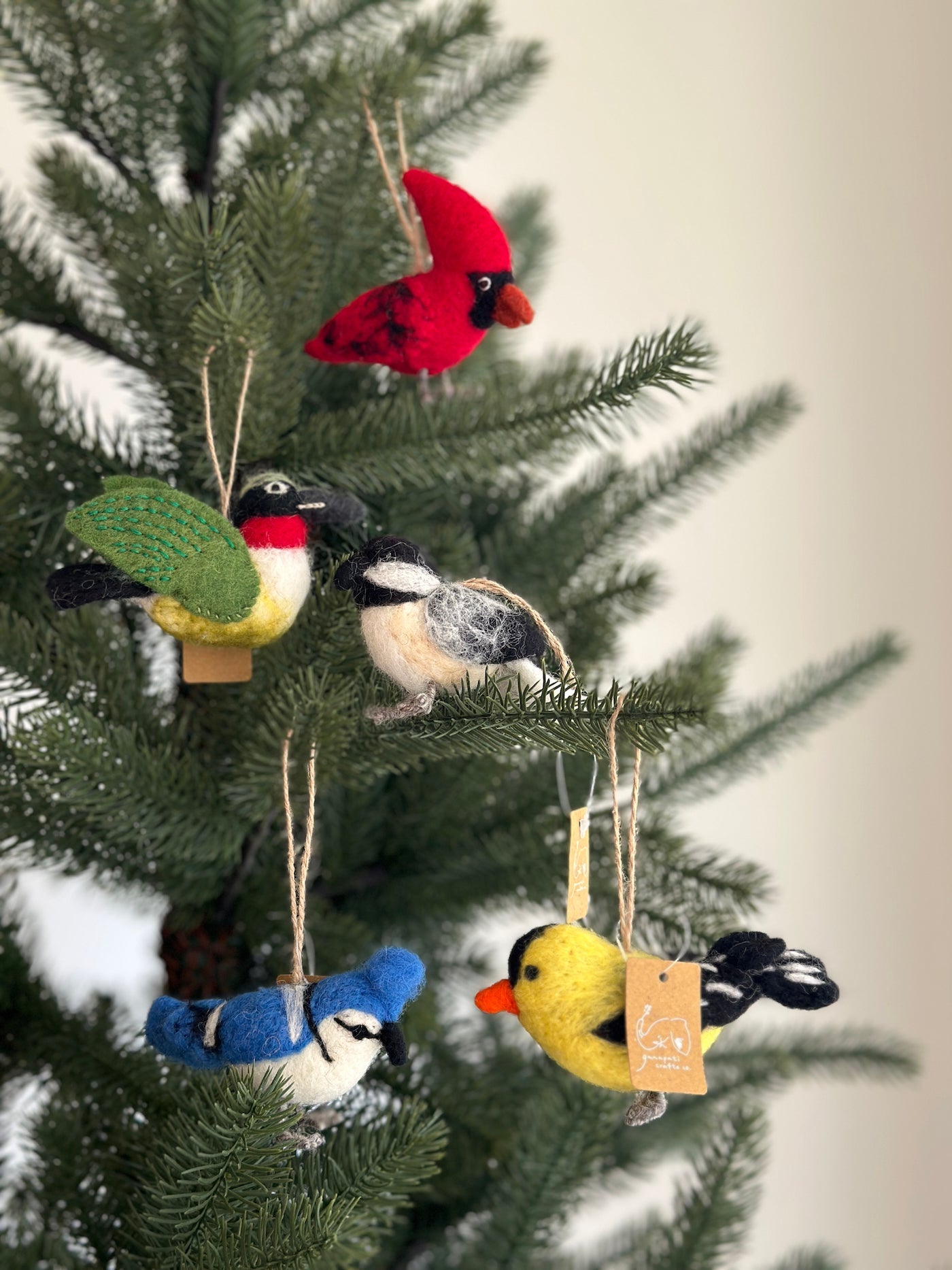 Felt Ornament - Needle Felted Cardinal