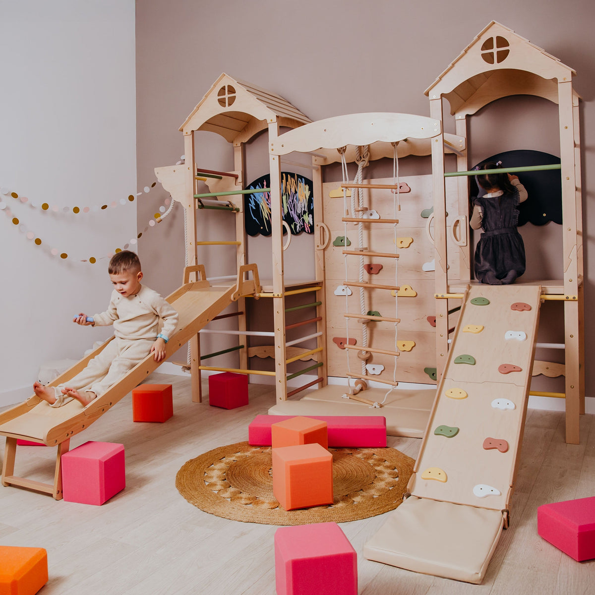 Large Kids Indoor Playground, Complete Playspace For Kids