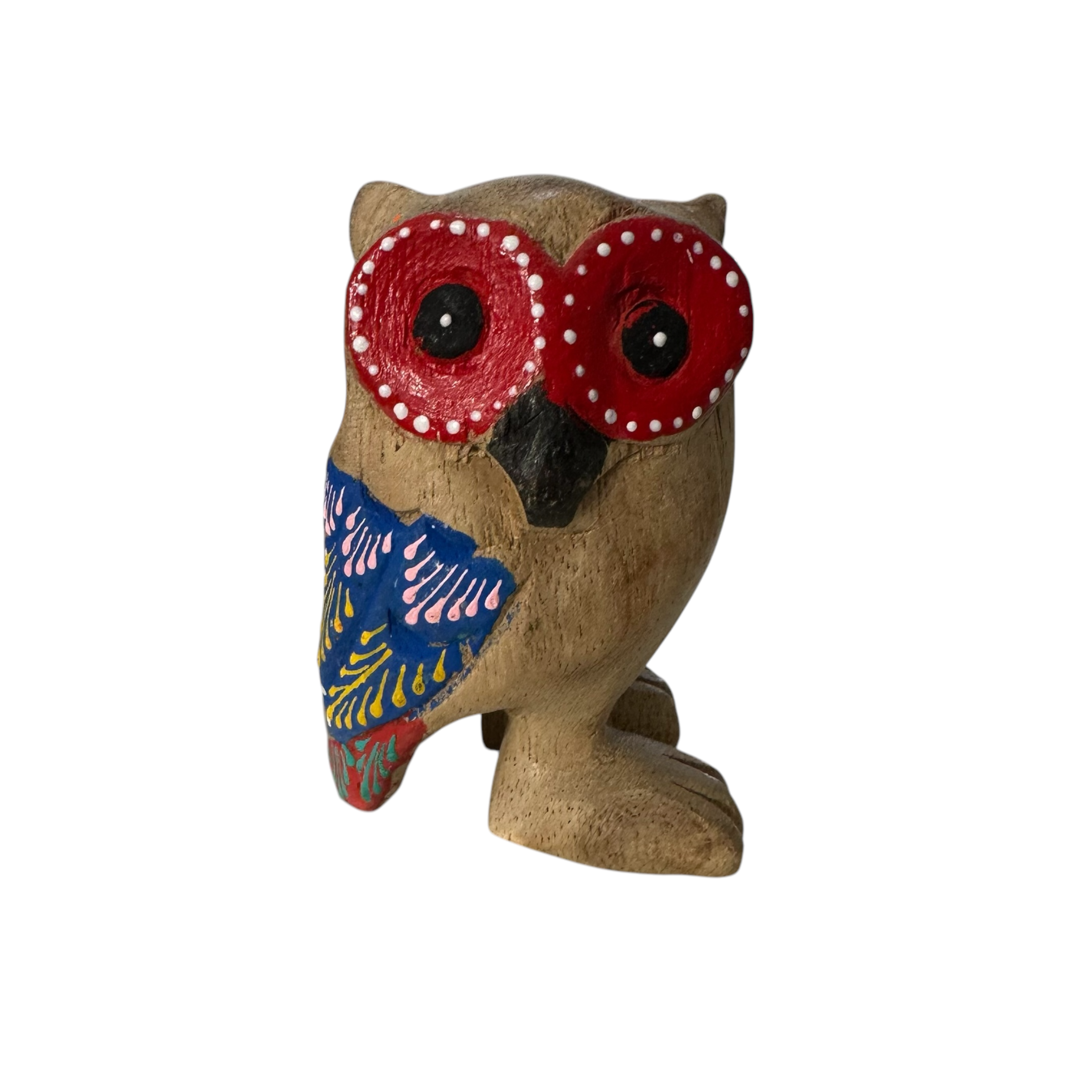 Red-eyed Owl With Blue Wings