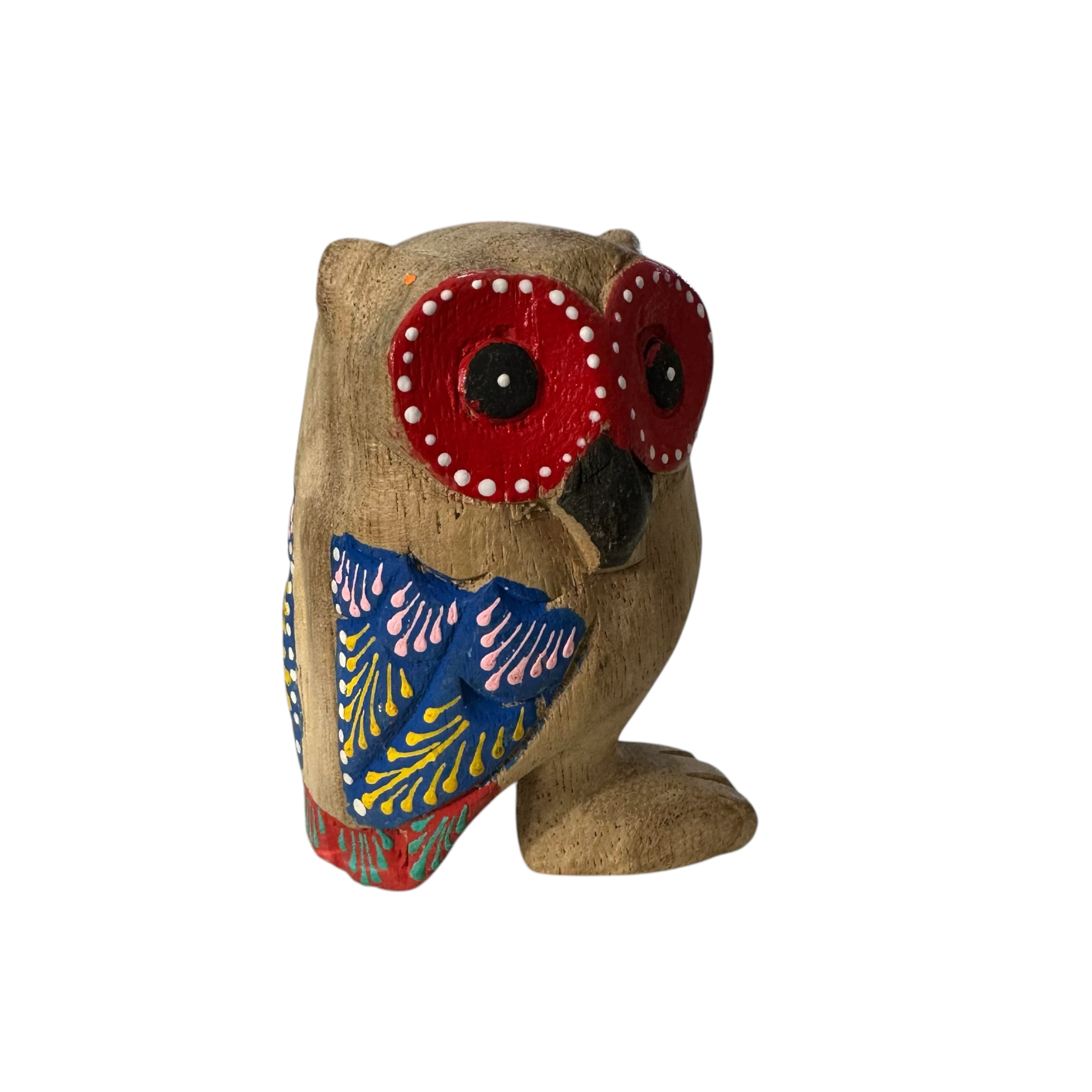 Red-eyed Owl With Blue Wings