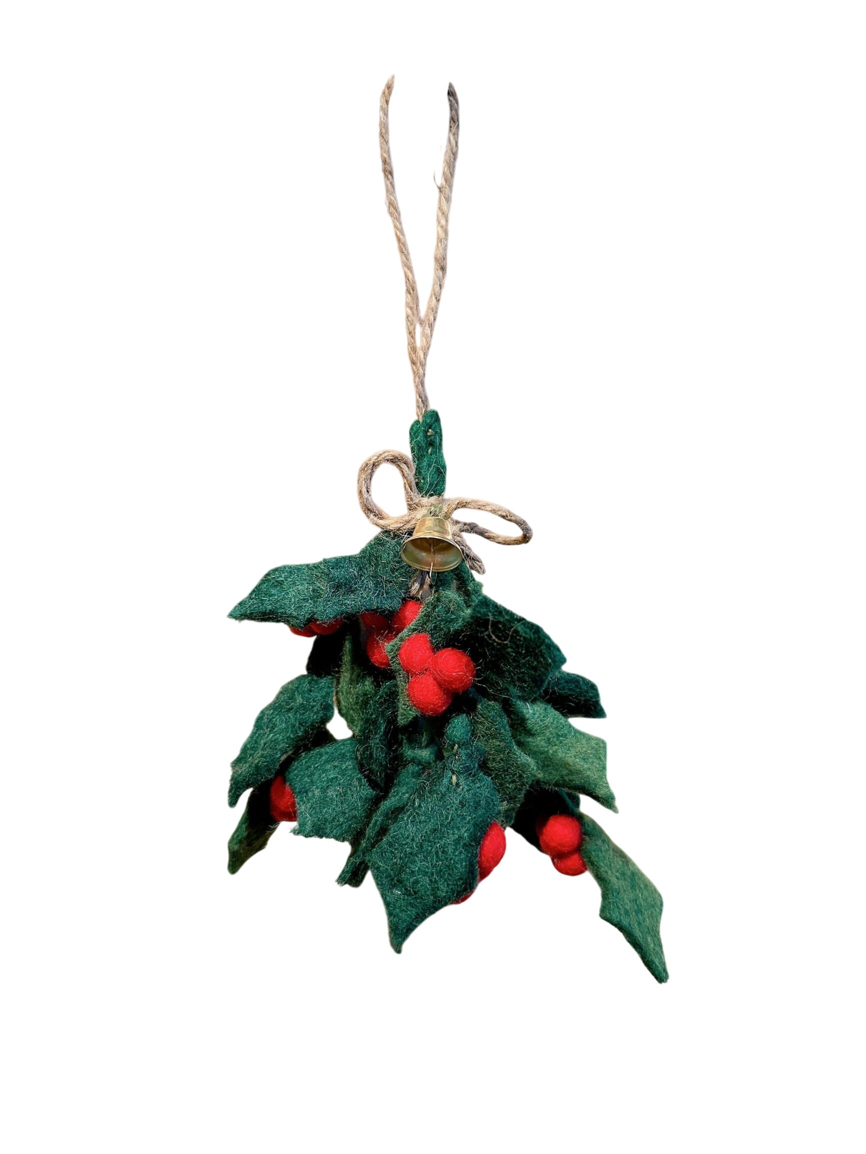 Felt Ornament - Holly Sprig