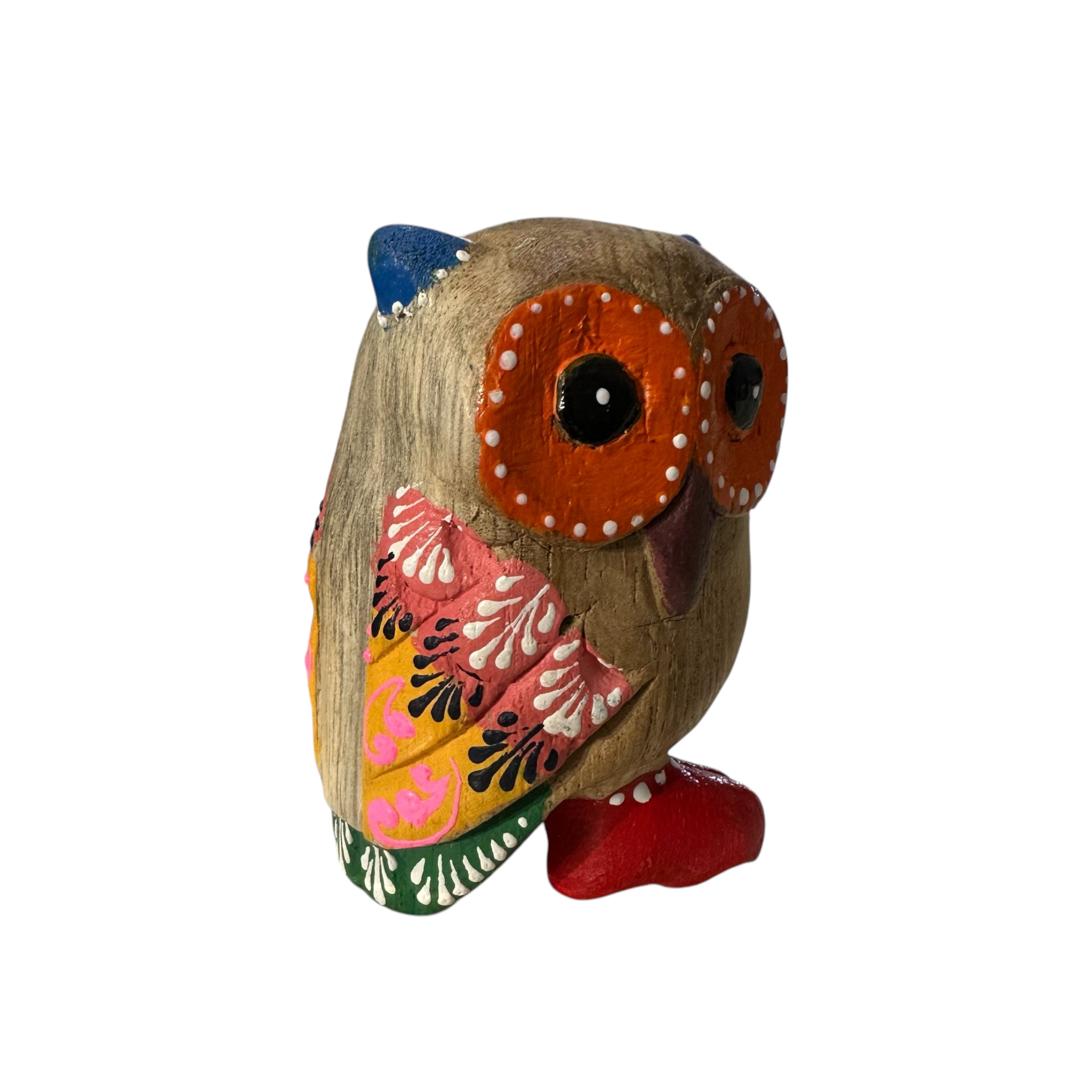 Red-boot Owl With Blue Ears