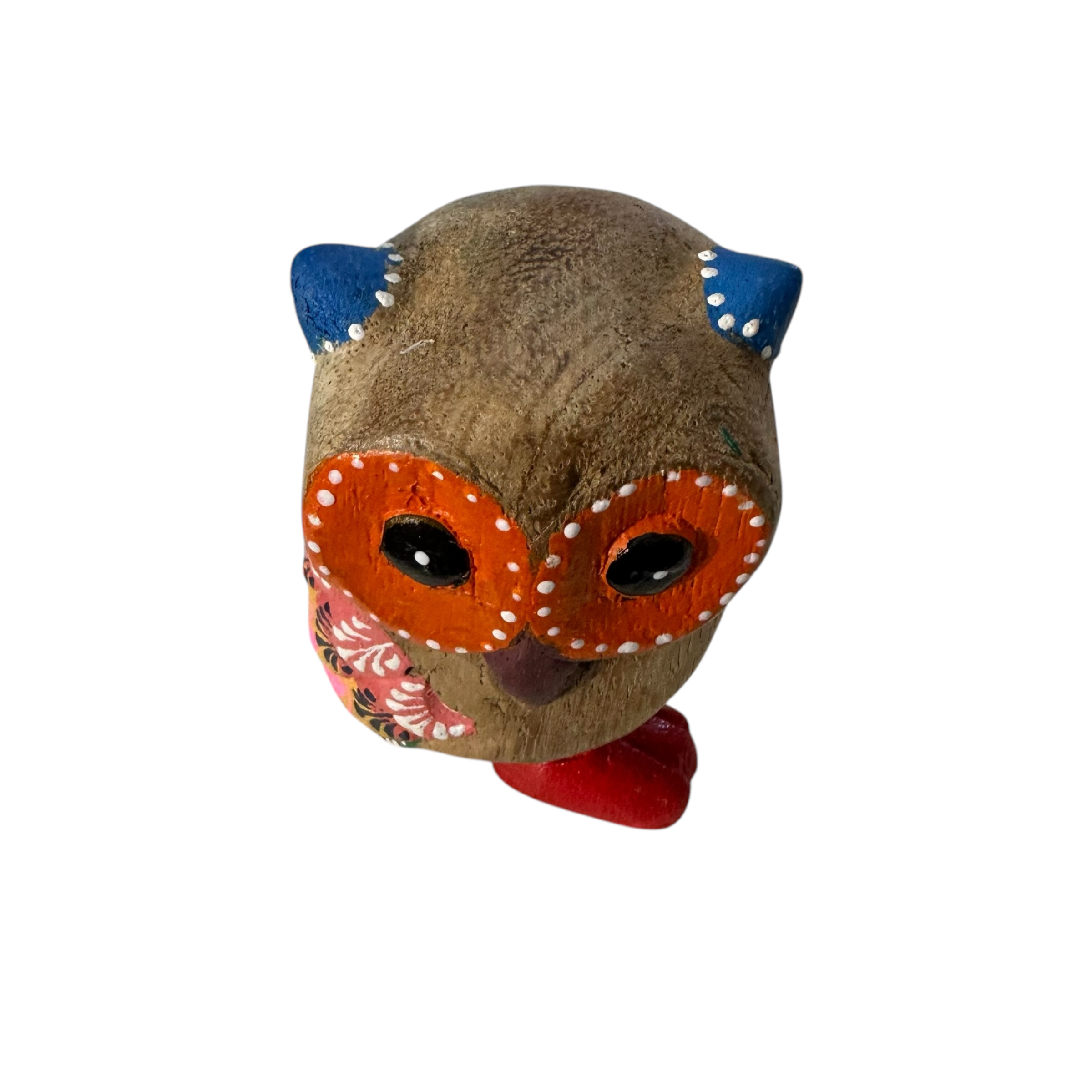 Red-boot Owl With Blue Ears