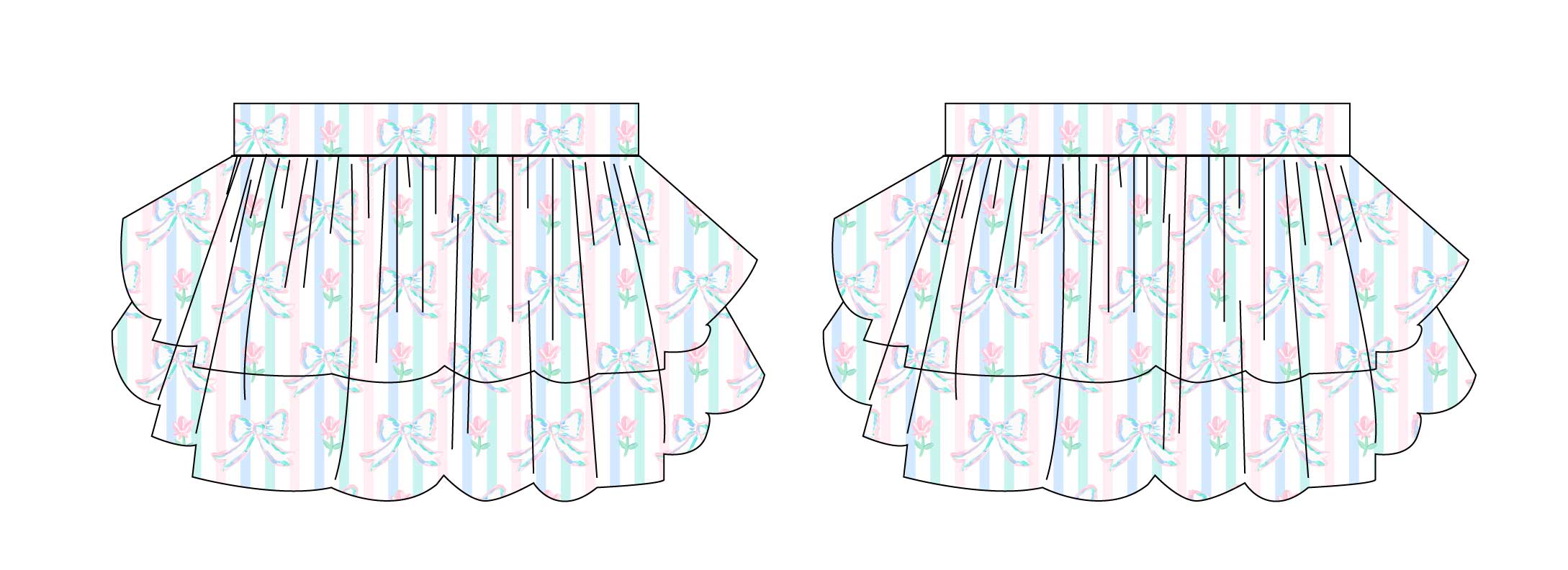 Lila - Tiered Smocked Skirt