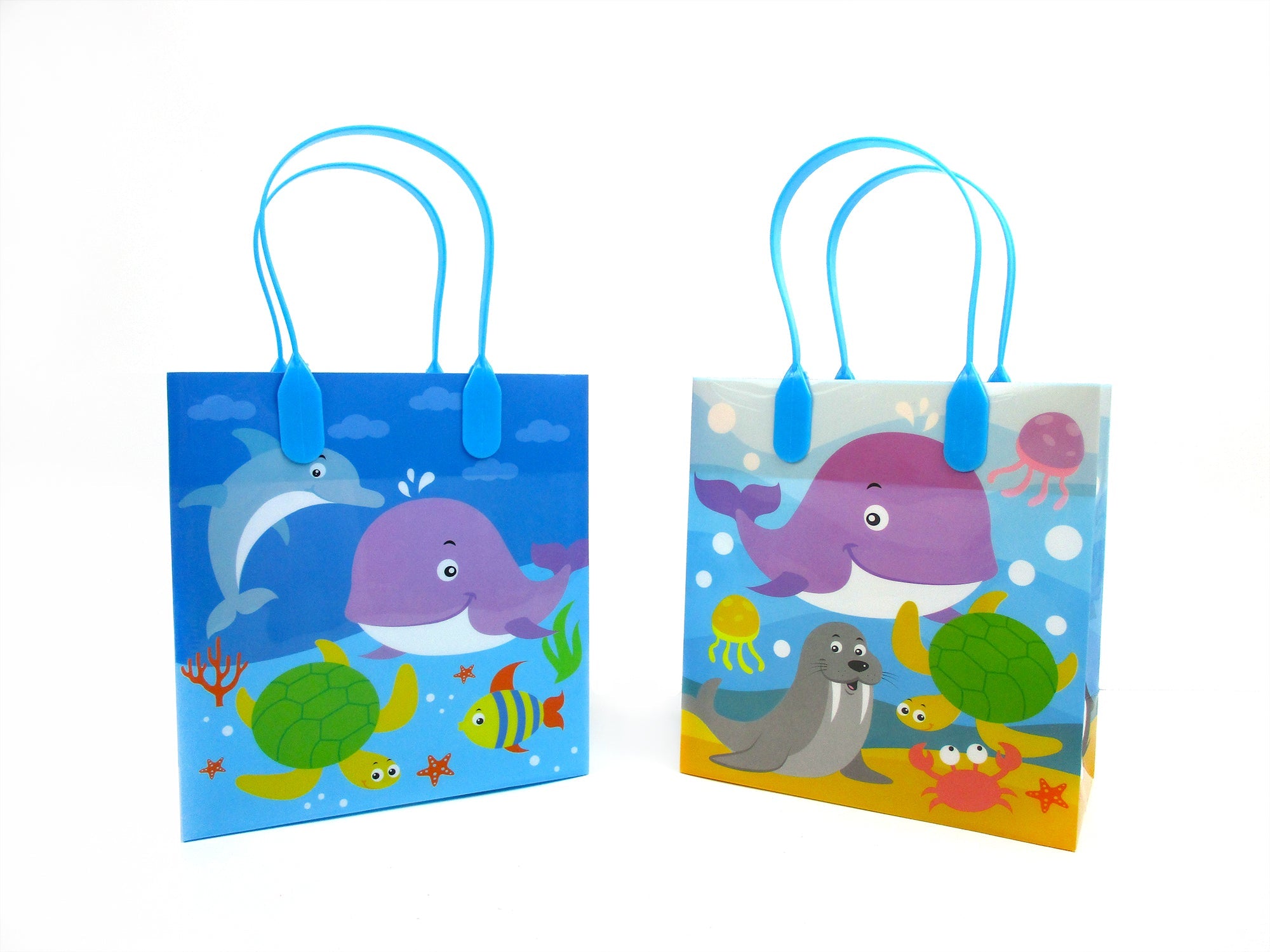 Sea Life Party Favor Bags Treat Bags - Set Of 6 Or 12