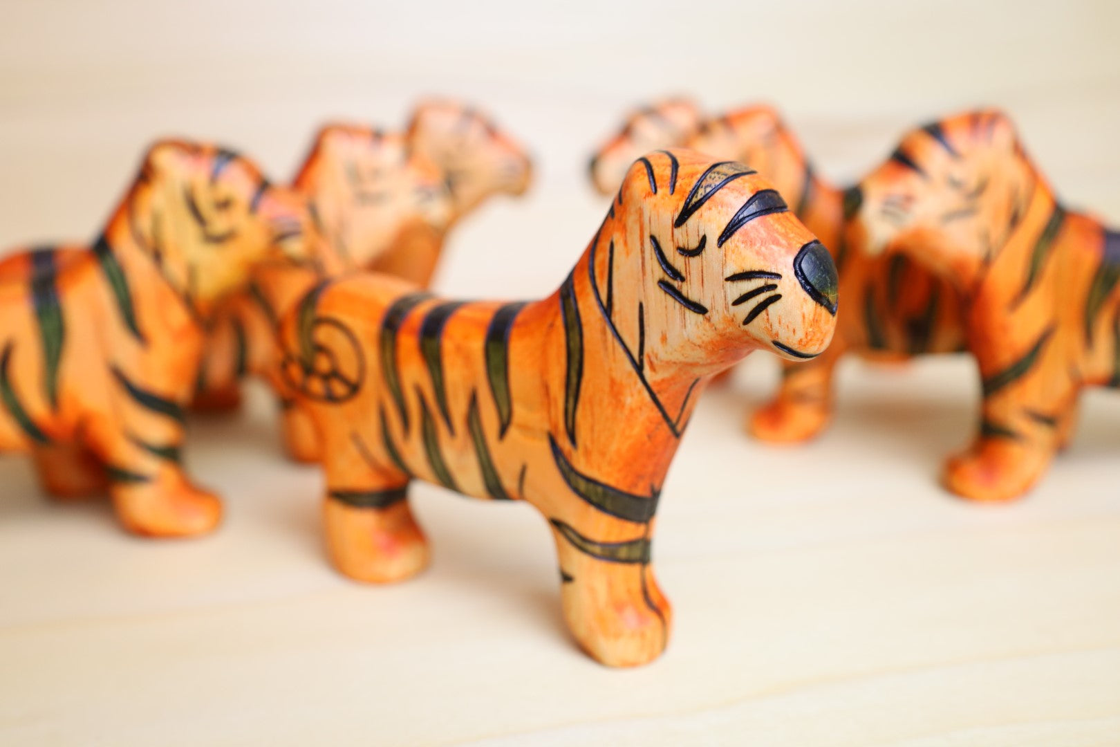 Wooden Tiger Toy
