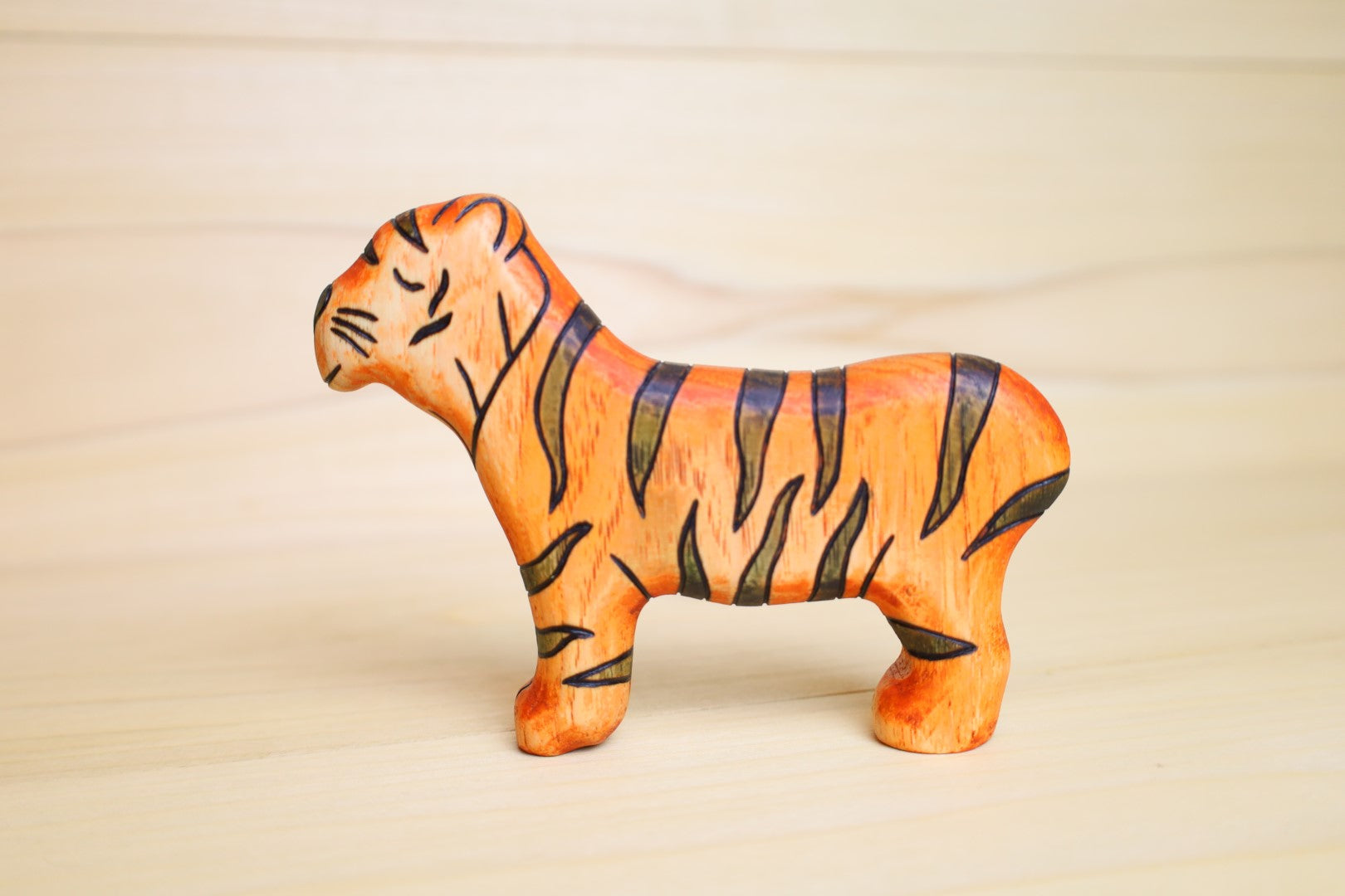 Wooden Tiger Toy