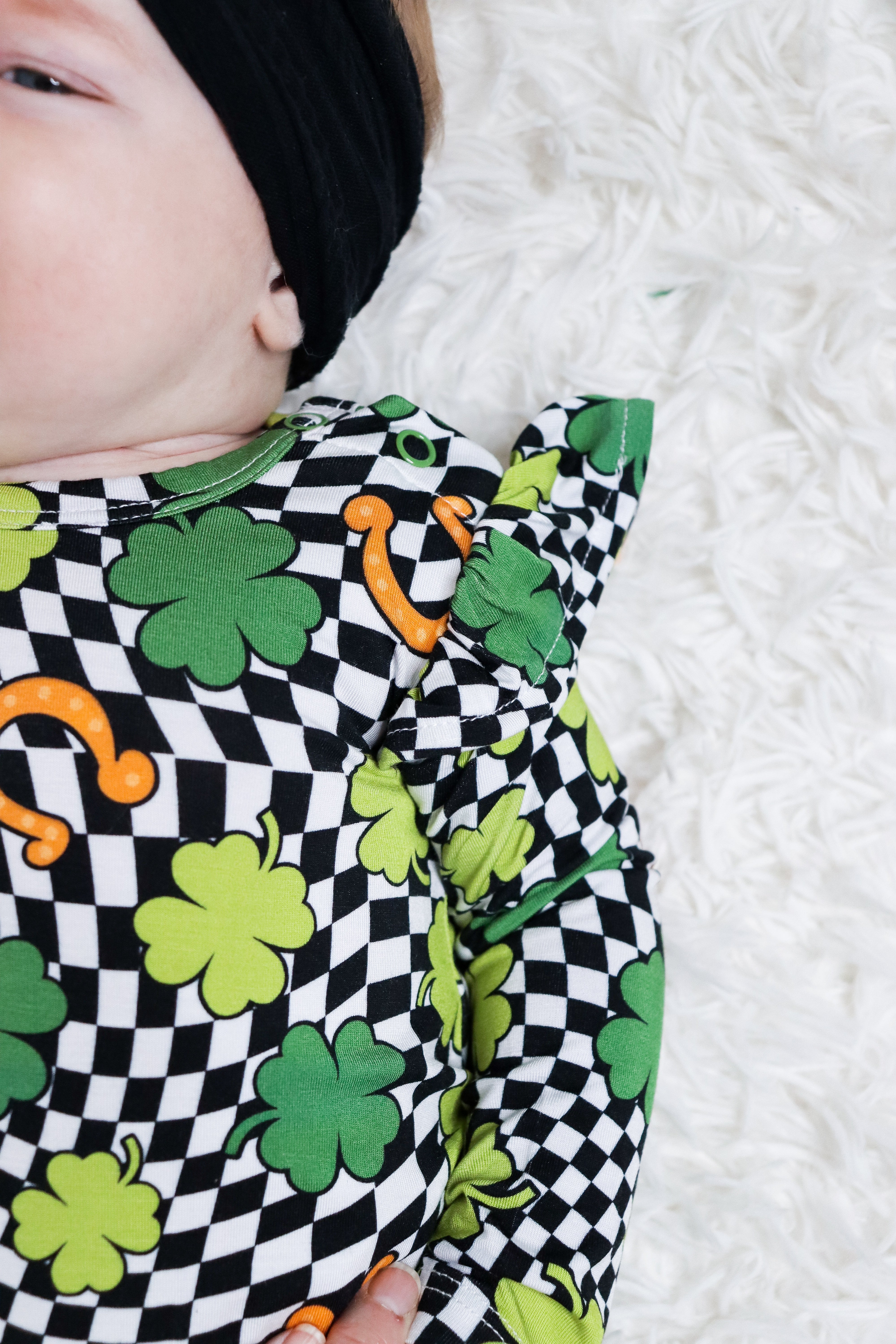 Shamrockin' Checks Dream Bubble Romper