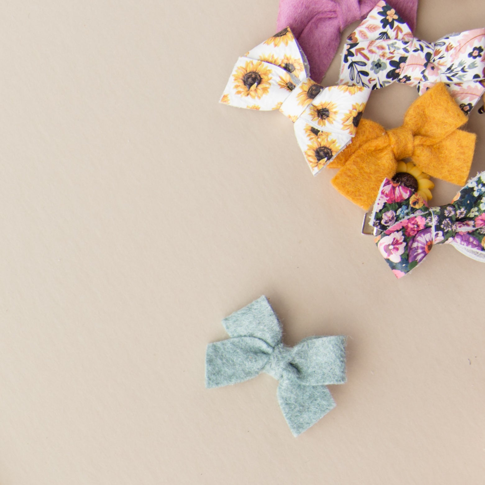 Lilac | Felt Baby Bow