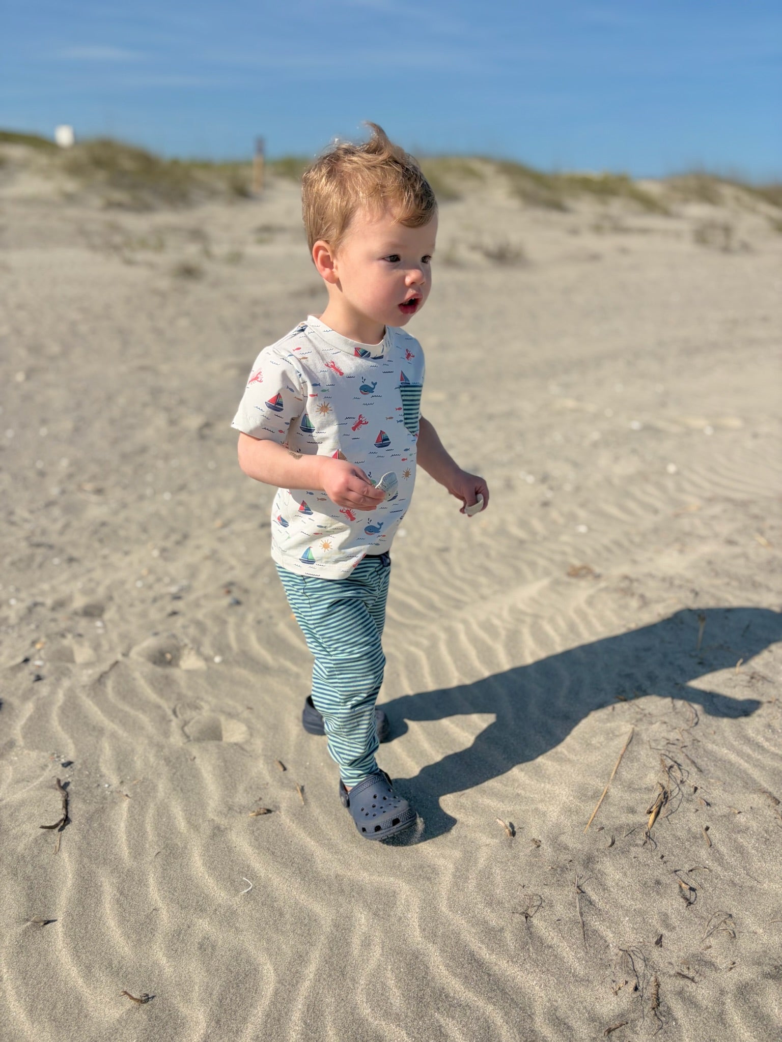Jogger Set - Casco Bay Harbor Blue Stripe