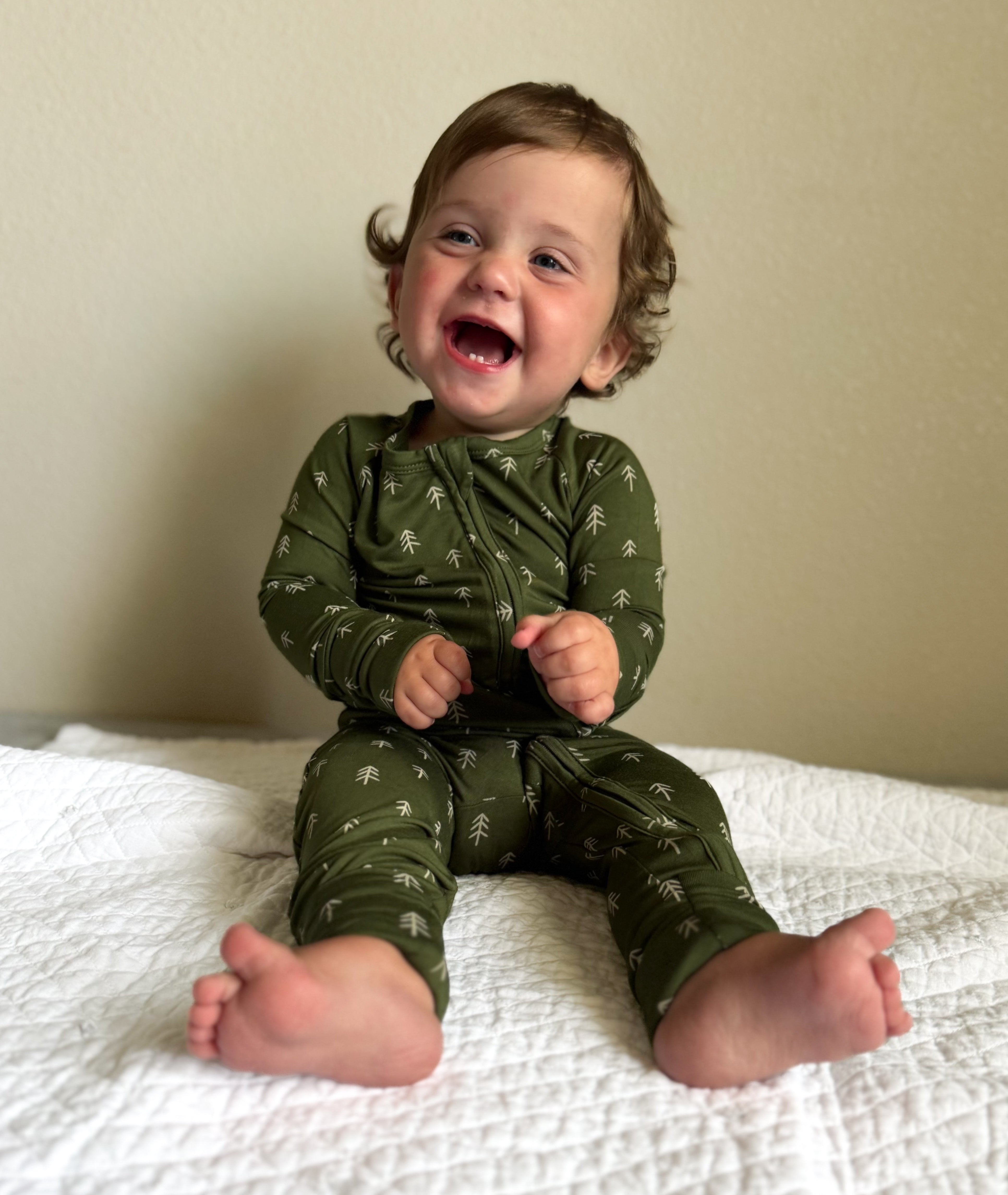 Evergreen Dreams Bamboo Zippy Pajamas