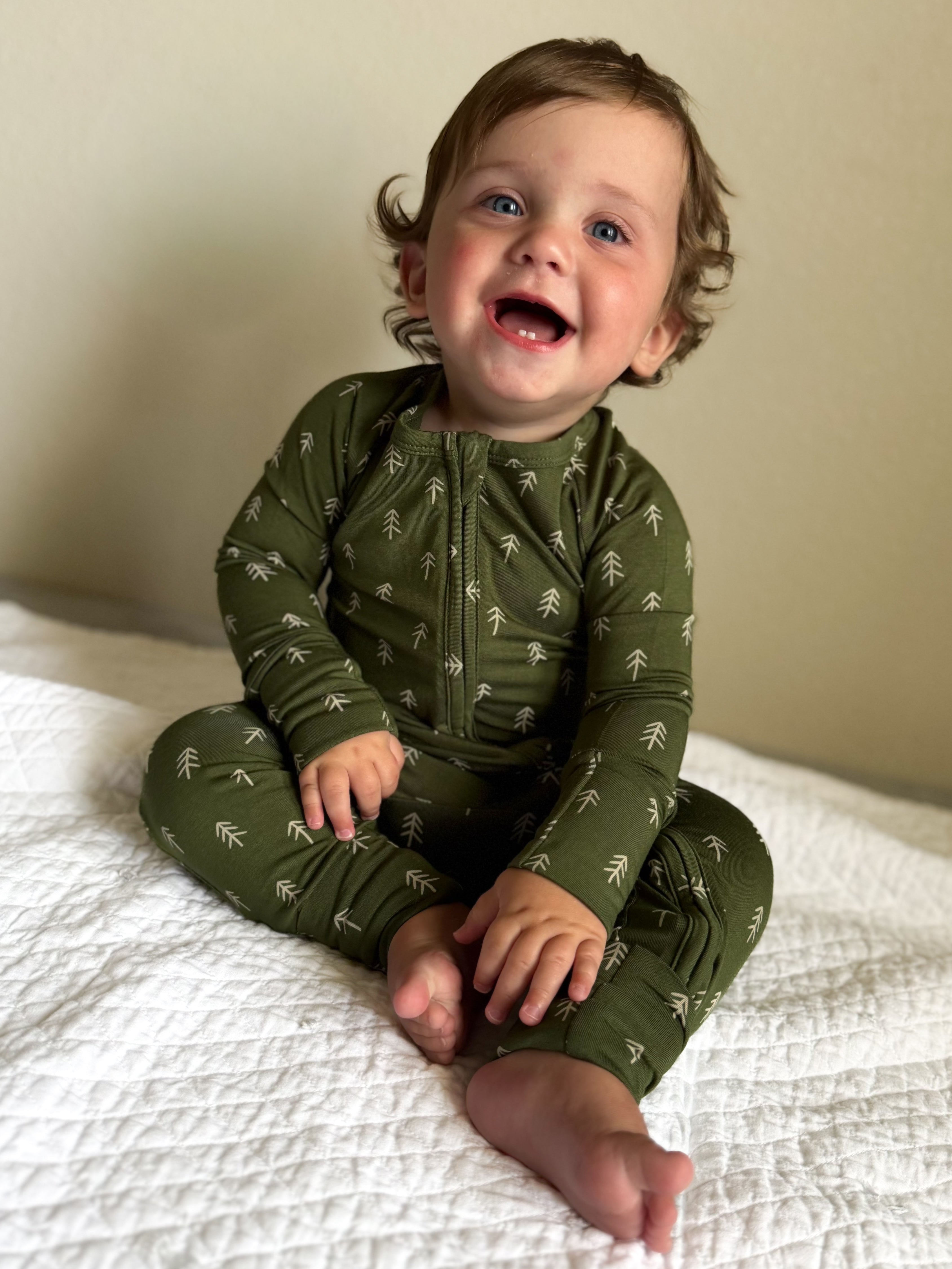 Evergreen Dreams Bamboo Zippy Pajamas