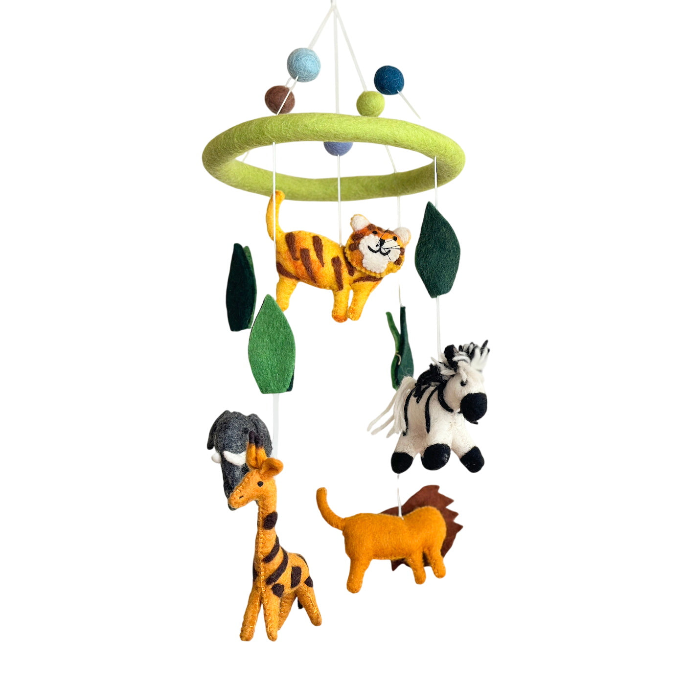Felt Safari Animal Baby Mobile