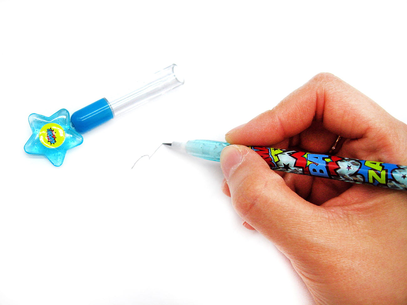 Superhero Stackable Point Pencils - Set Of 6