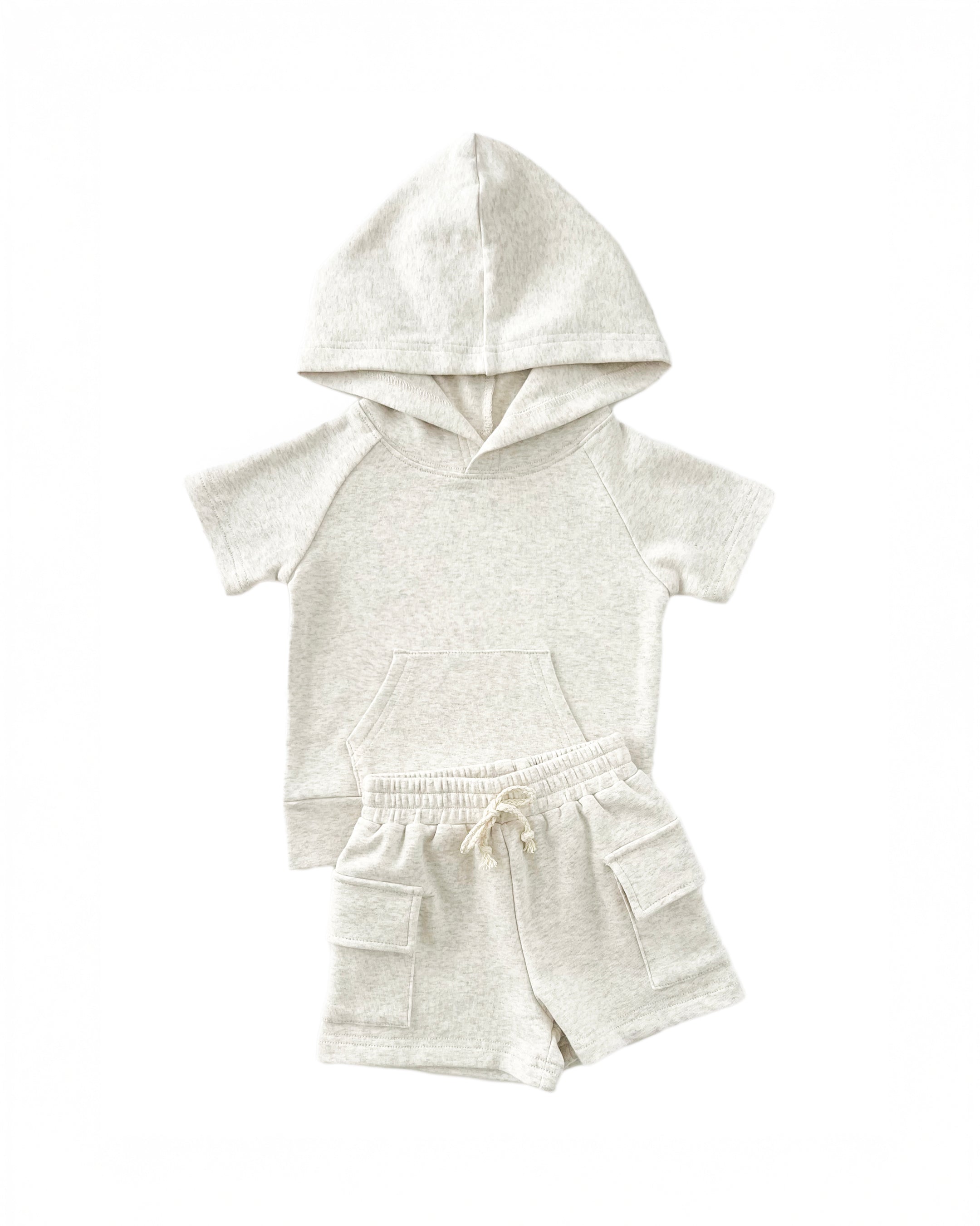 Cargo Shorts Set | Oatmeal