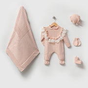 Daphne Powder Newborn Knitwear Coming Home Set (5pcs)