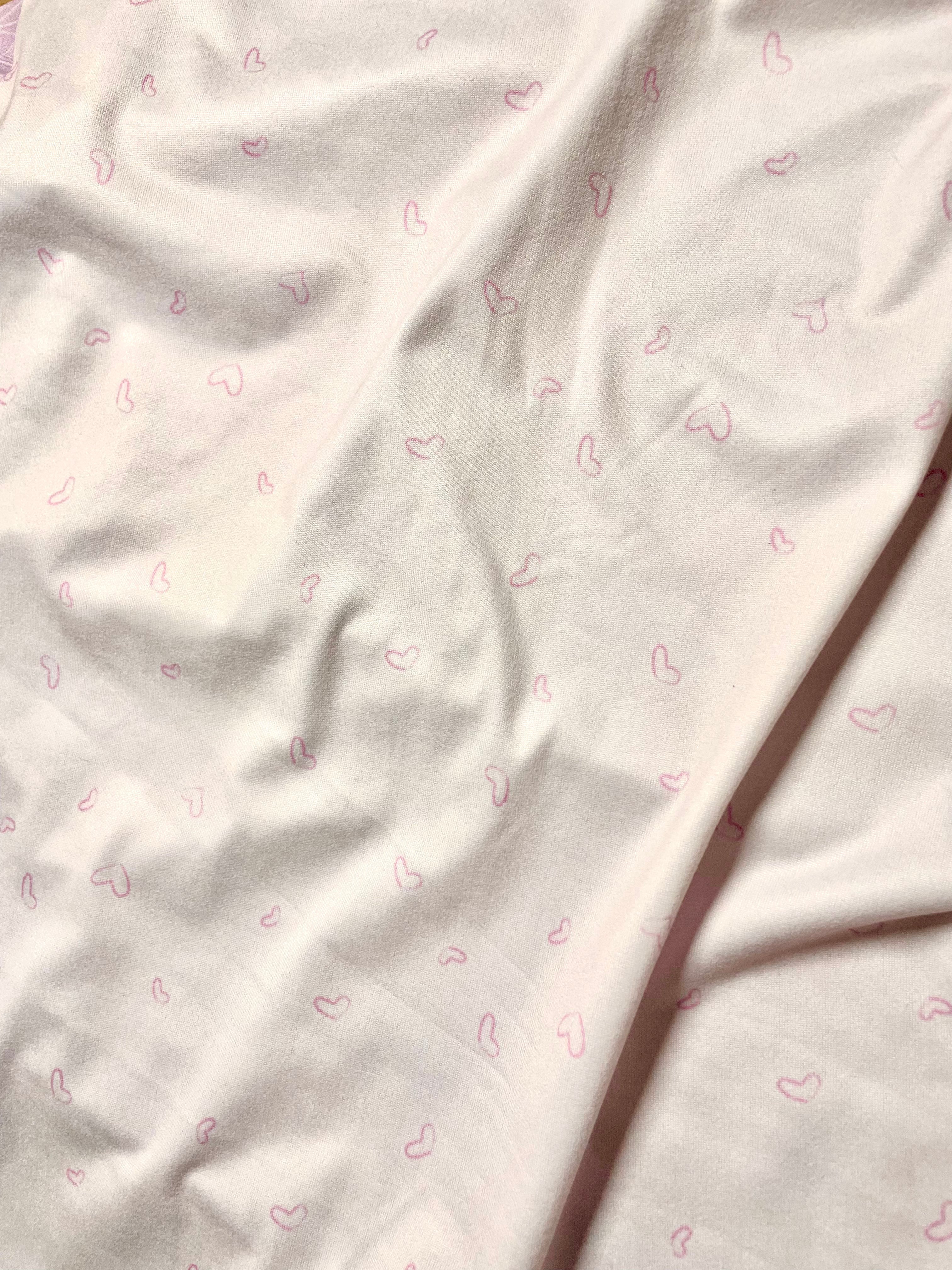 Jersey Knit Polyester Crib Sheet In Love Me True