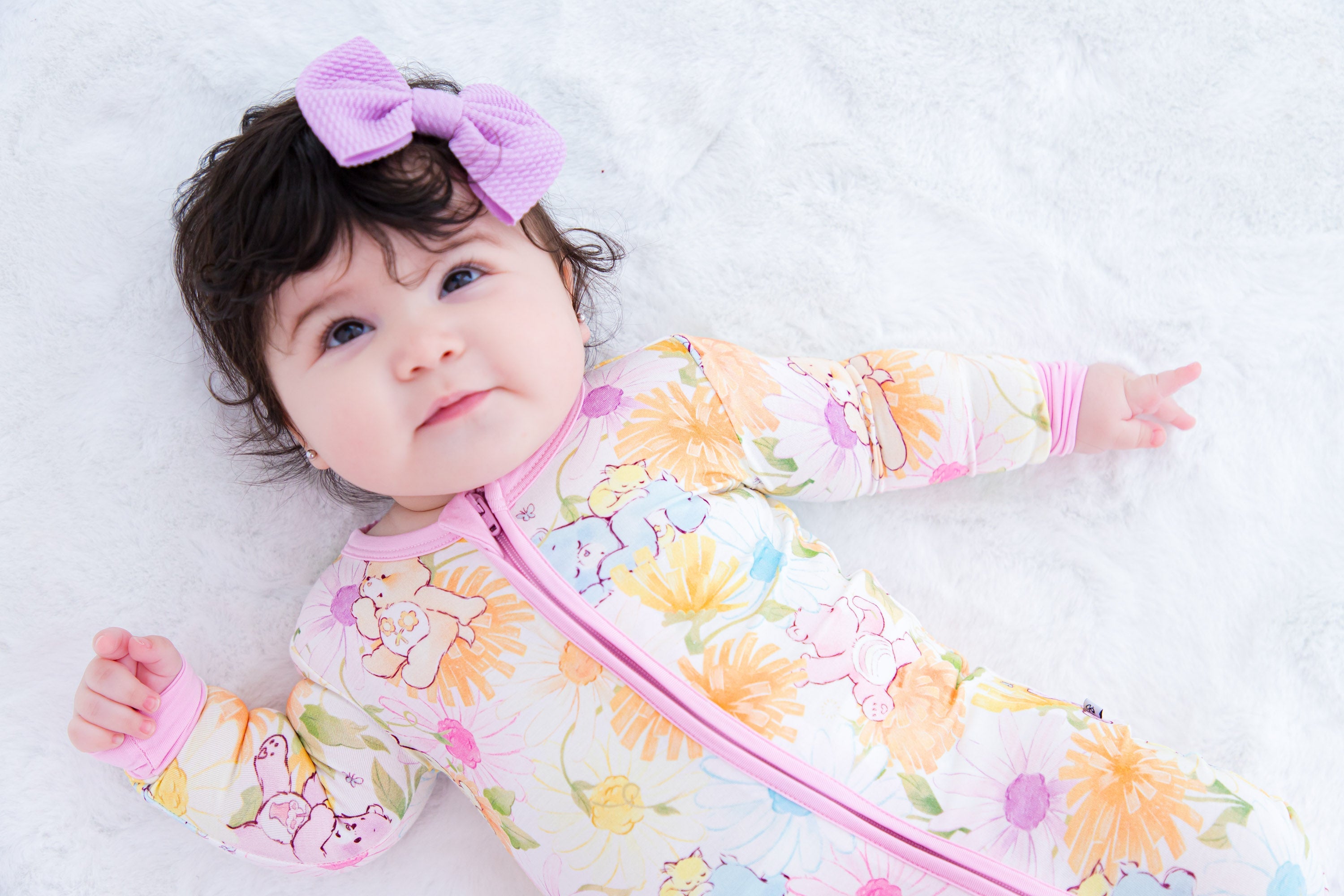 Lavender Clippy Bow Set