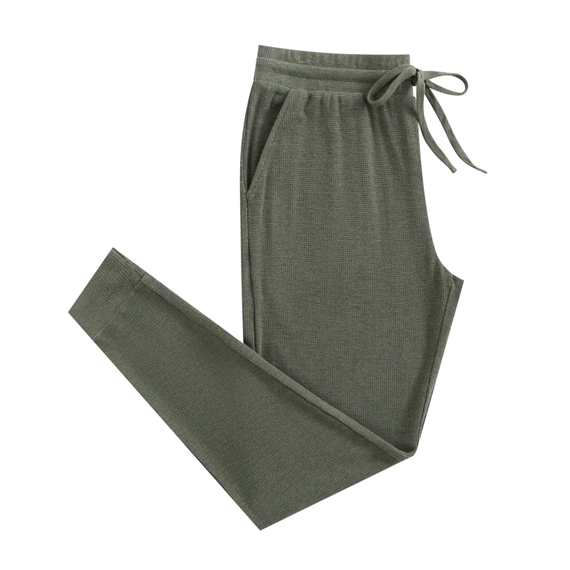 Bamboo Waffle Women's Jogger Pants-line Dry Only