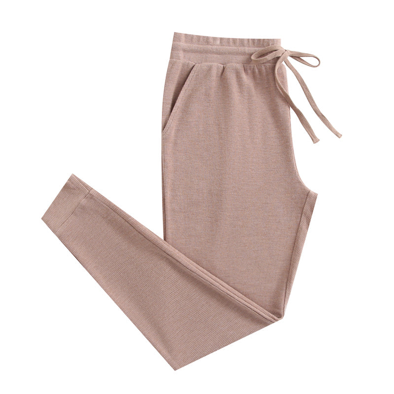 Bamboo Waffle Women's Jogger Pants-line Dry Only