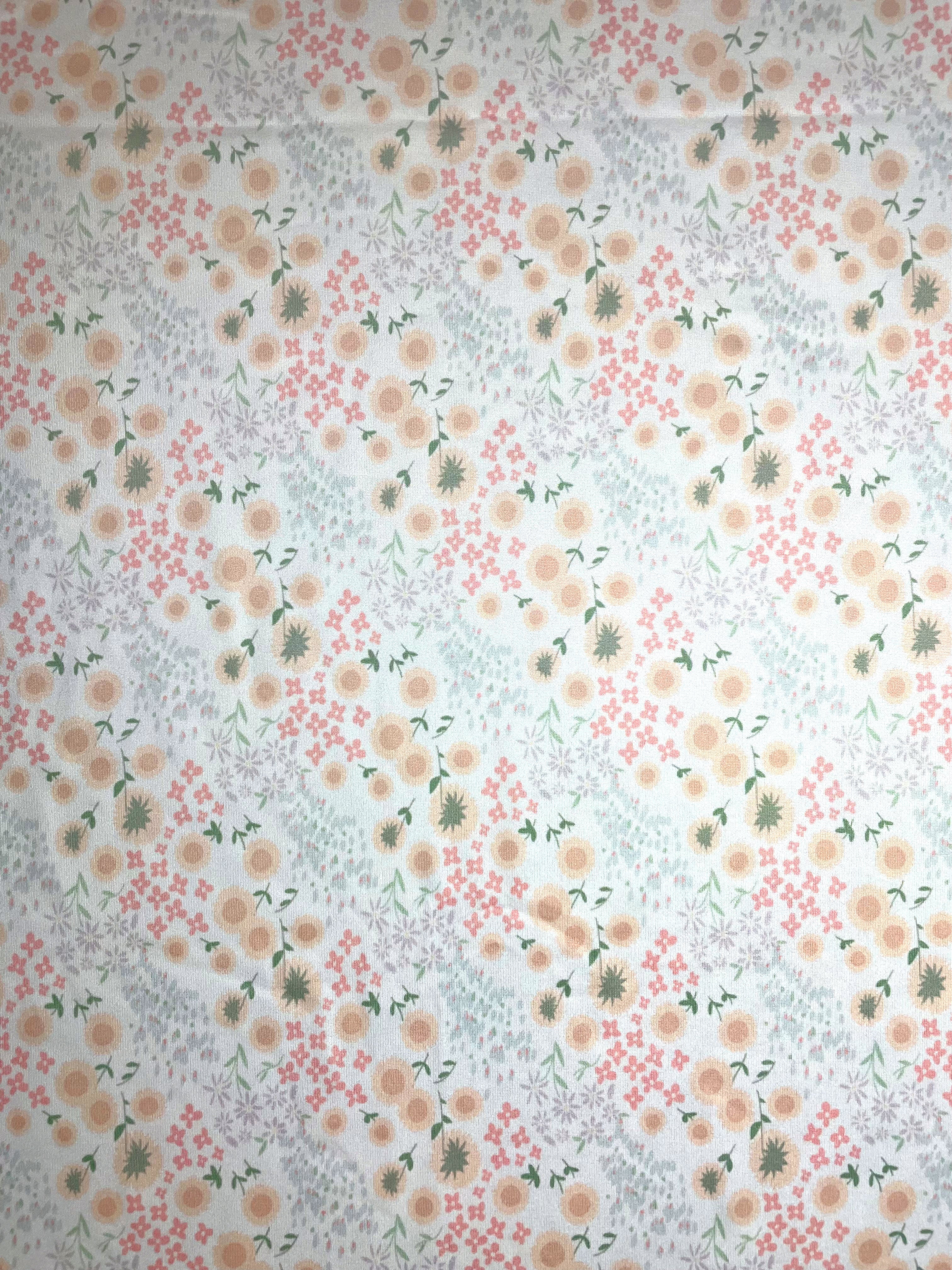 Jersey Knit Polyester Crib Sheet In Wildflower Meadow