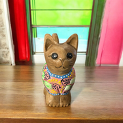 Brown With Multicolor Floral – Sunset Petals Cat