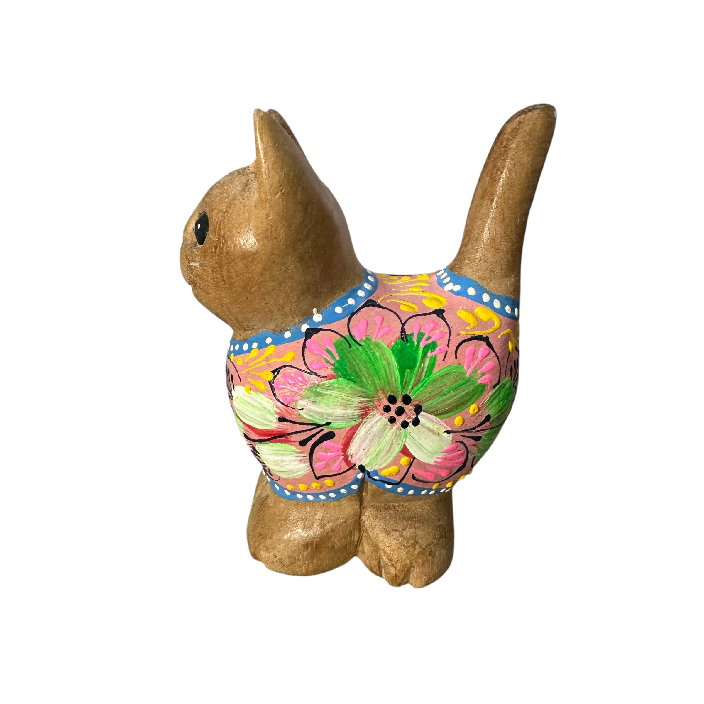 Brown With Multicolor Floral – Sunset Petals Cat