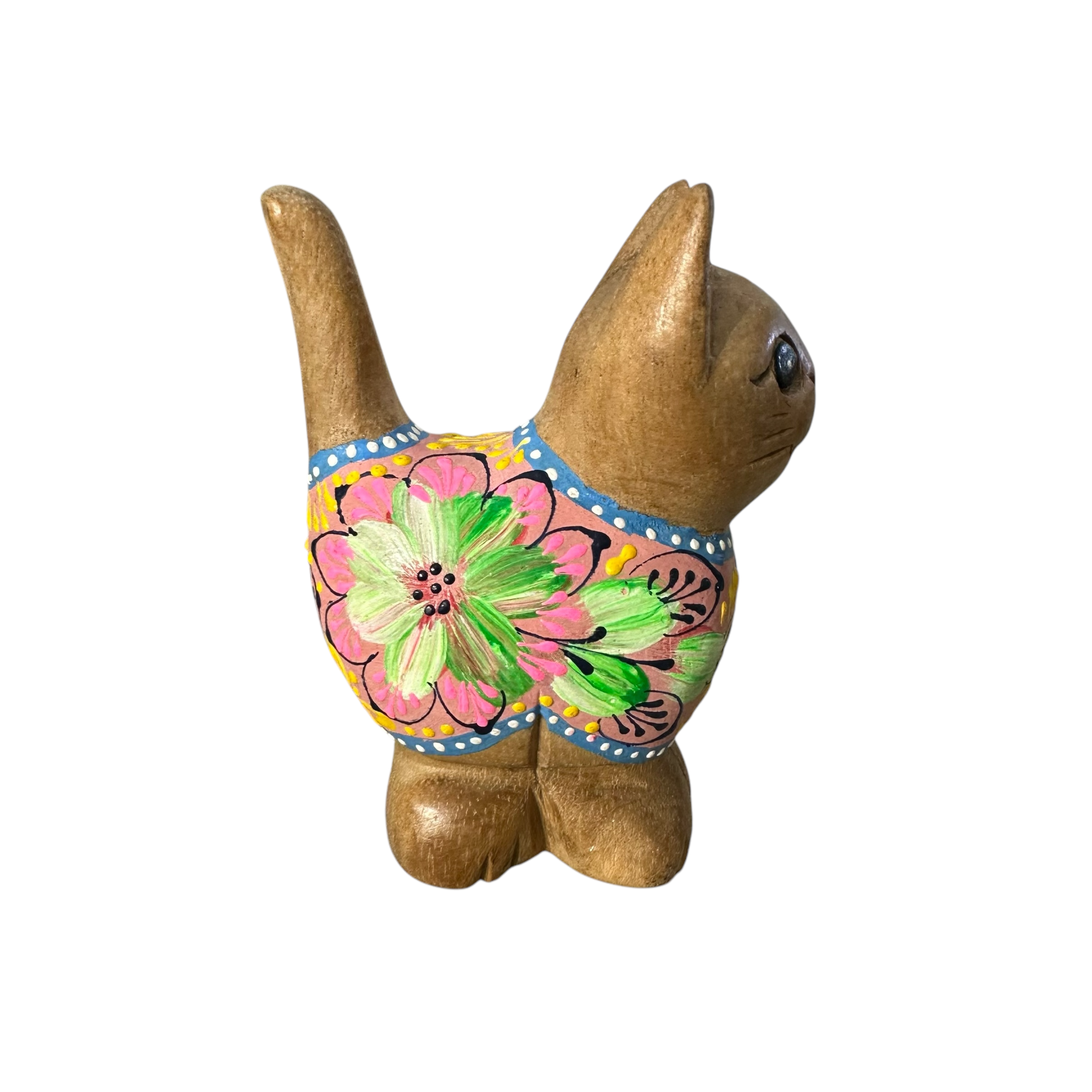 Brown With Multicolor Floral – Sunset Petals Cat