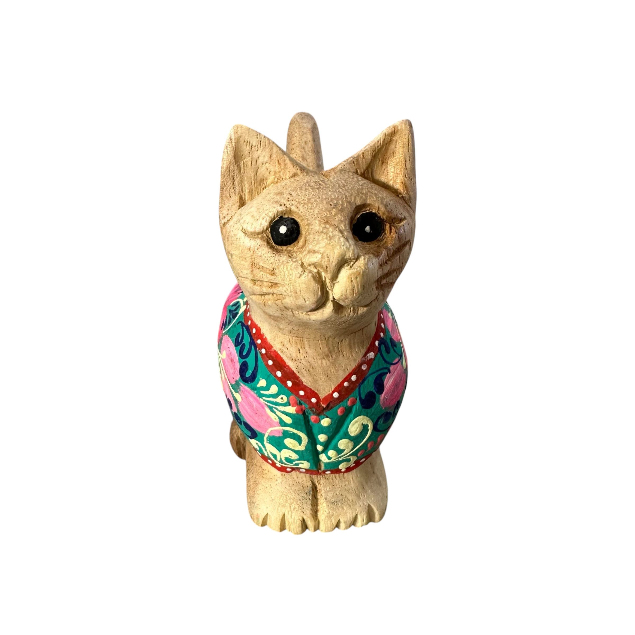 Light Wood With Pink & Blue Floral – Ocean Breeze Cat