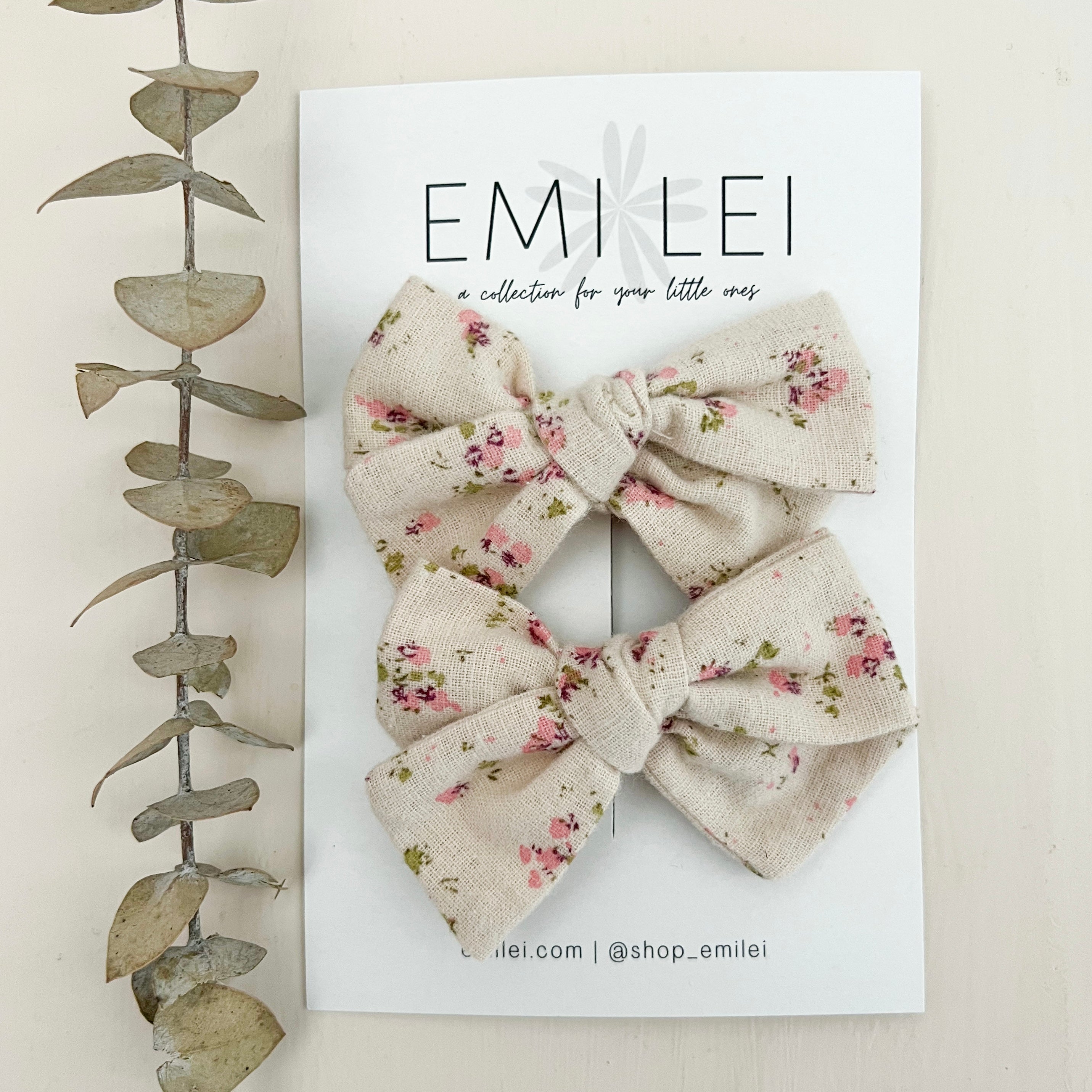 Pigtail Bow Clips