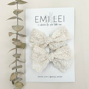 Pigtail Bow Clips