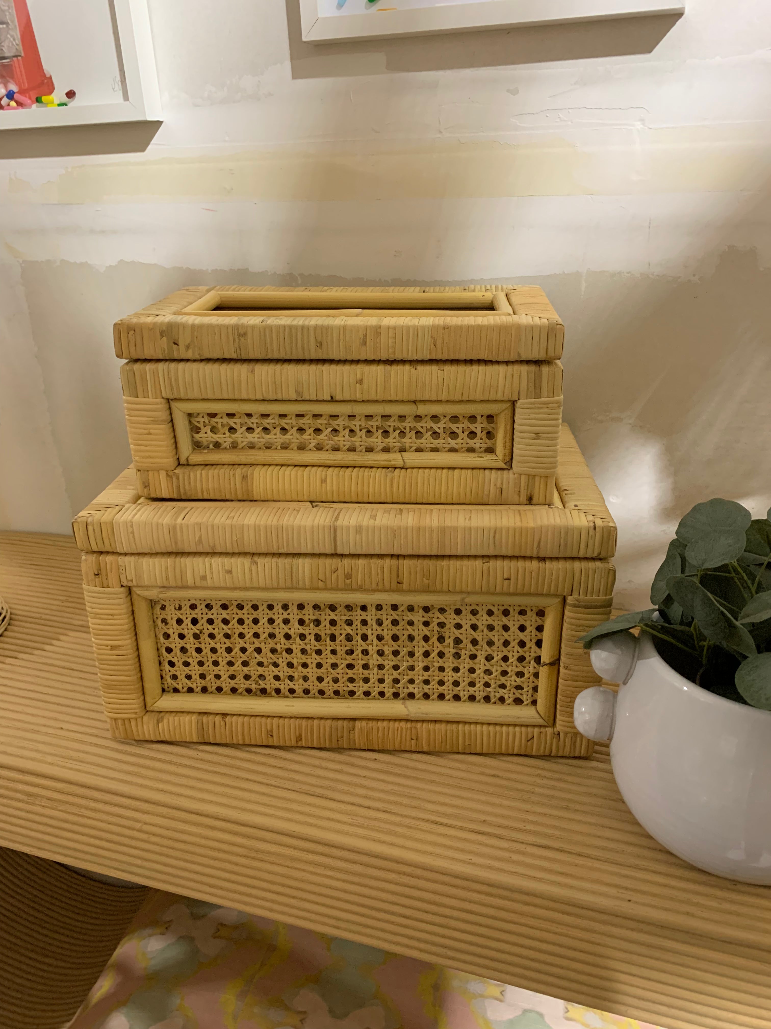 Hayes Rattan Rectangle Box Set