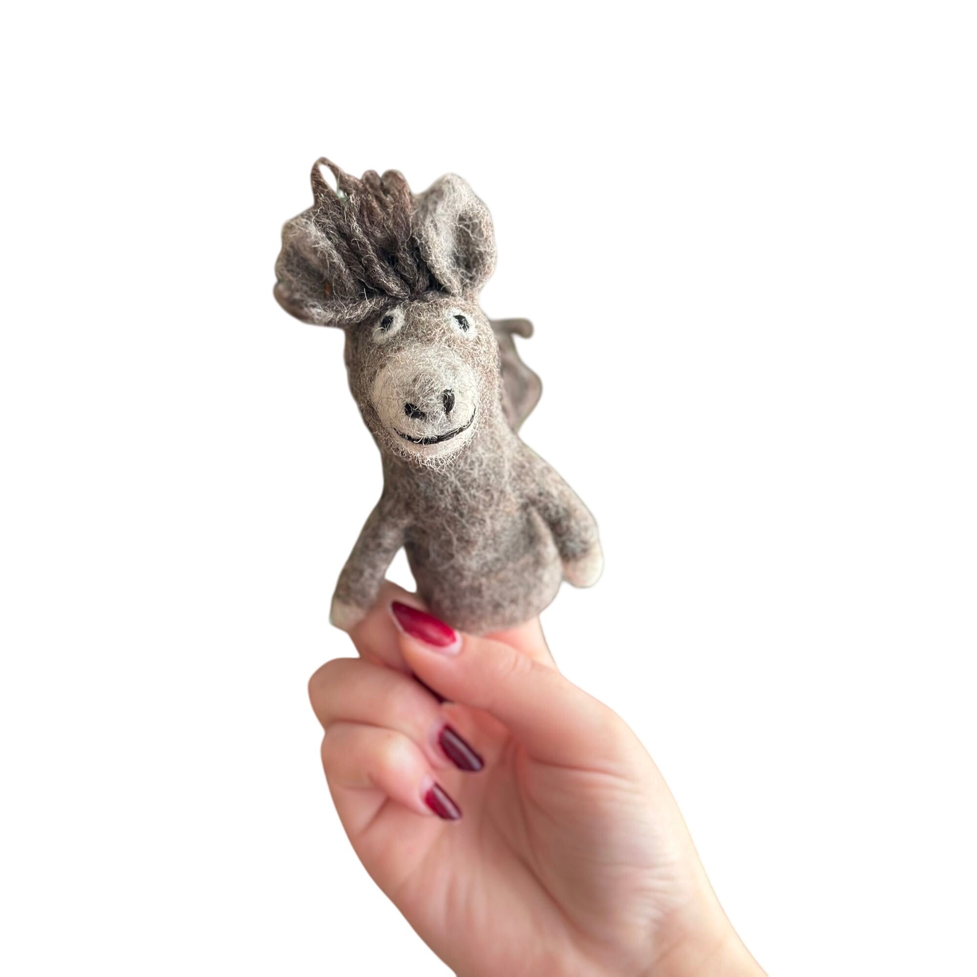 Felt Finger Puppet - Donkey