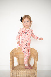 Pups & Kisses (long Sleeve Pj) - Pink
